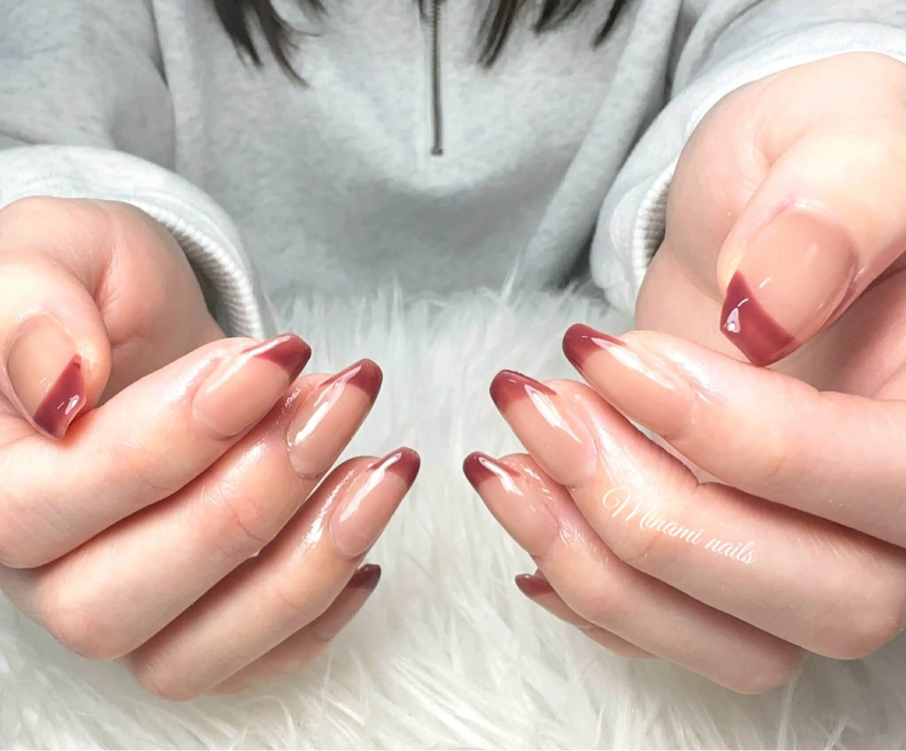 ネイル アートネイル オーロラネイル ガーリー キラキラネイル 韓国ネイル ハンドネイル Minami Nailsのネイルデザイン