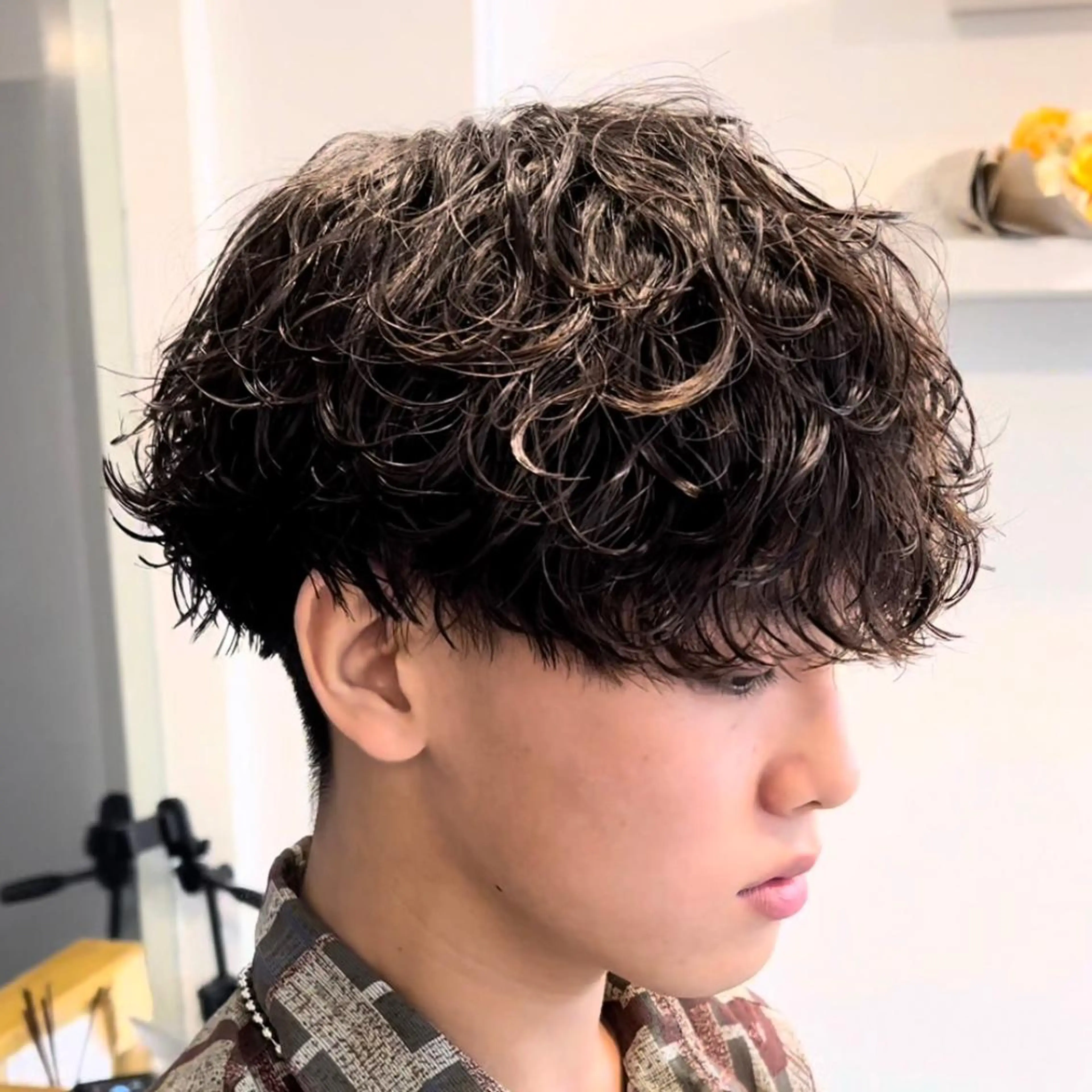 パーマ メンズ カット パーマ .Hallis所属・🔥メンズ特化🔥 永瀬椋のヘアスタイル