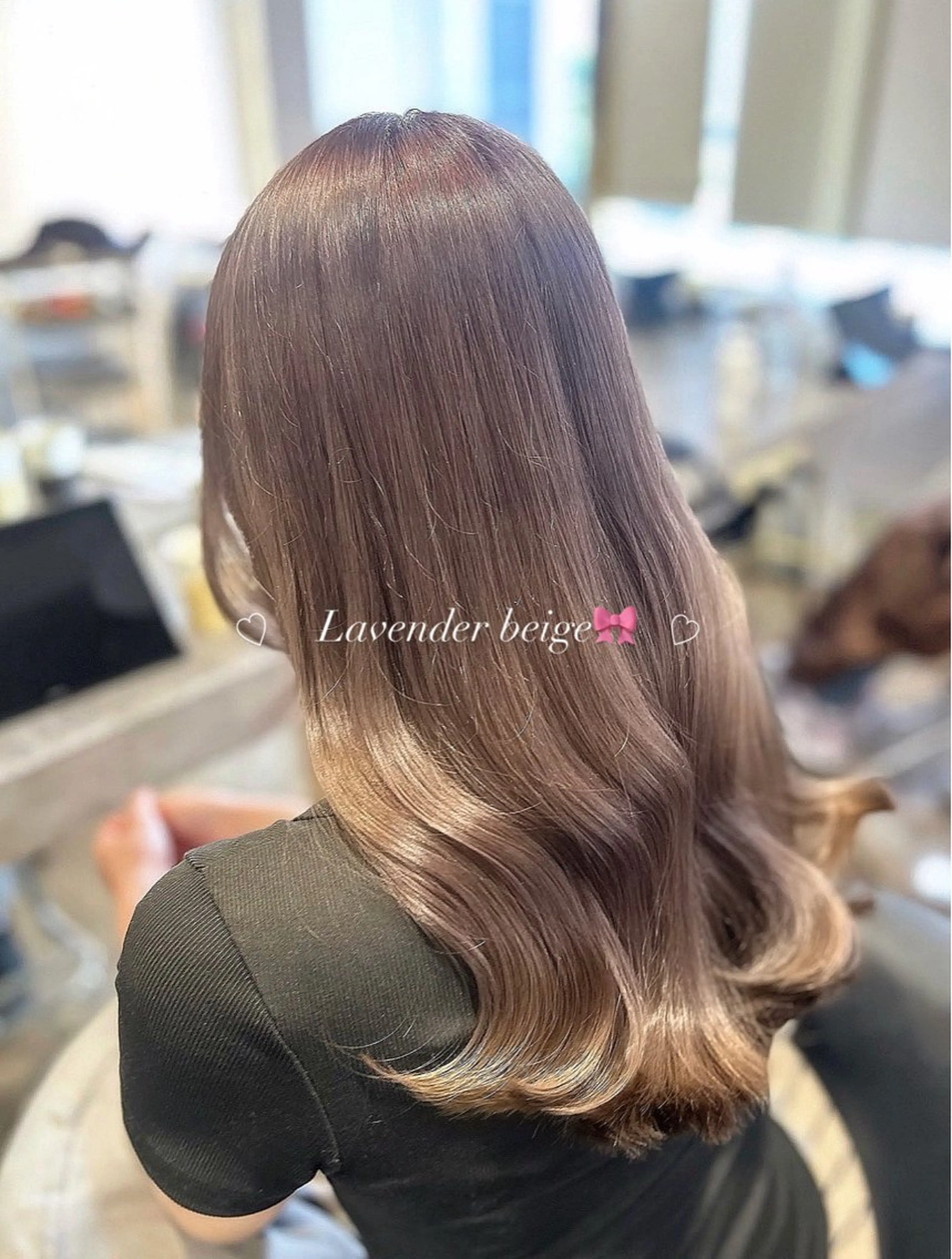 ロング カラー ラベンダーカラー ヘアカラー 透明感カラー୨୧ 松山理桜🩰˖ ࣪⊹のヘアスタイル