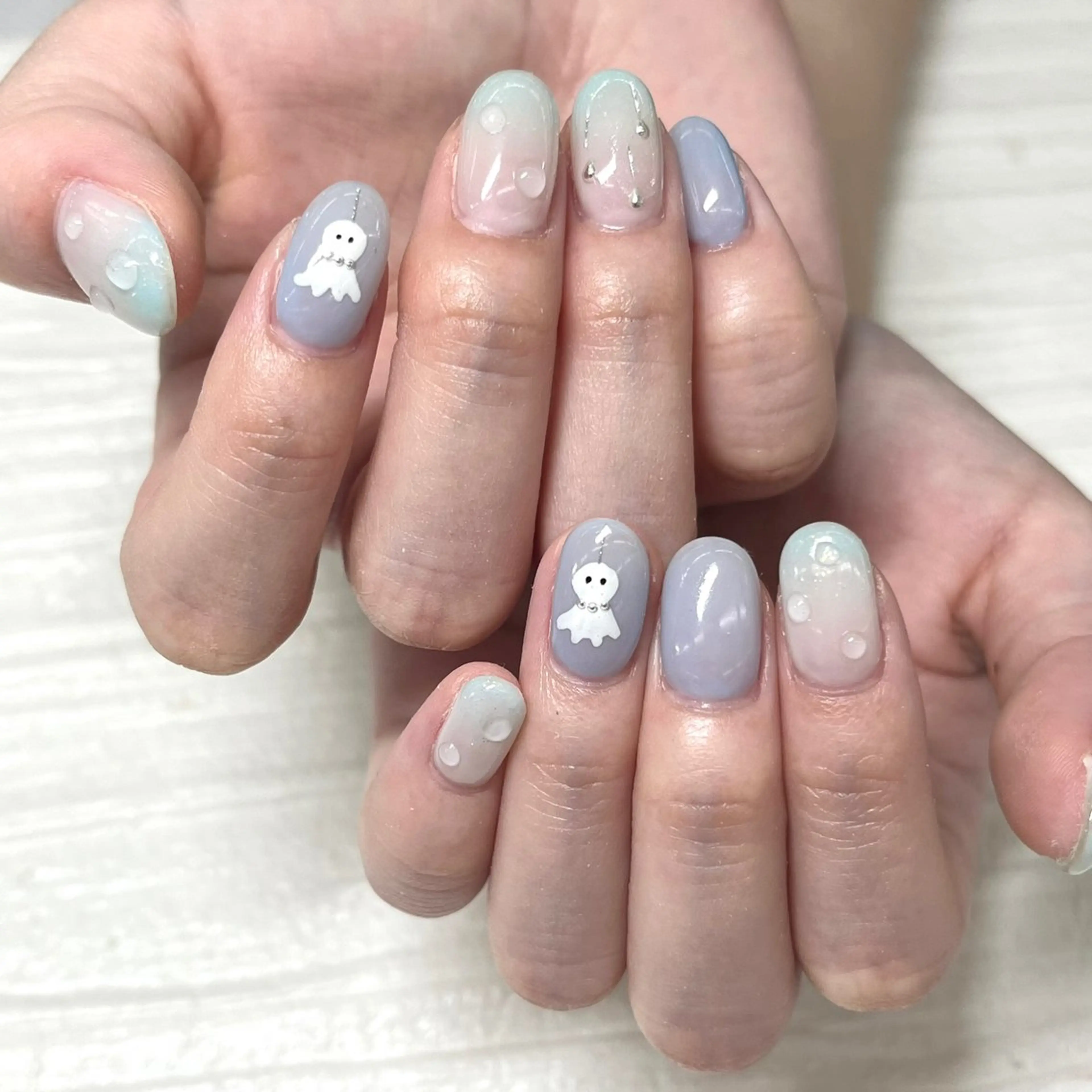 ネイル アートネイル クリアネイル フレンチネイル 【MAXKELLY】 AOYAMAのネイルデザイン