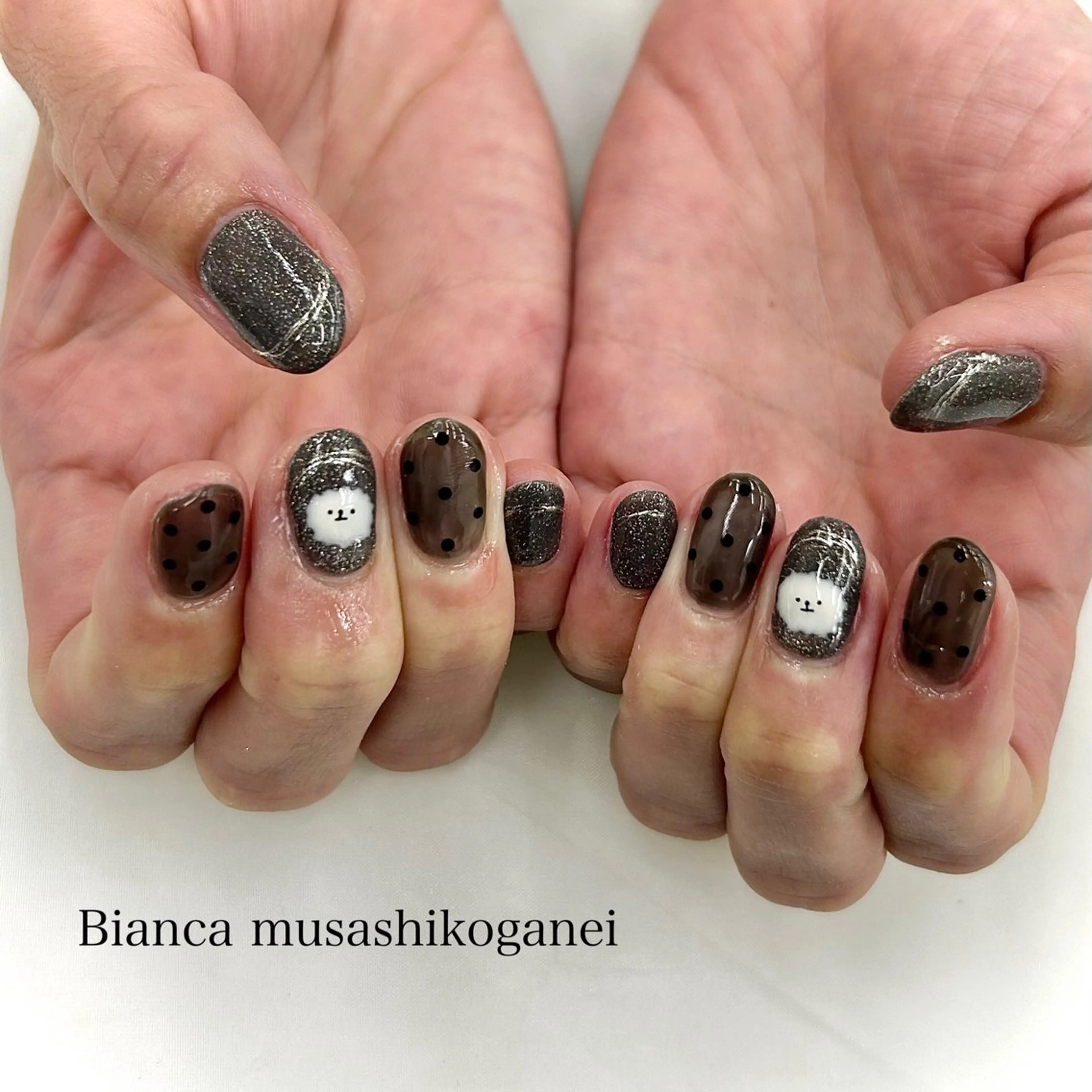 ネイル ハンドネイル Bianca 武蔵小金井　ほしののネイルデザイン