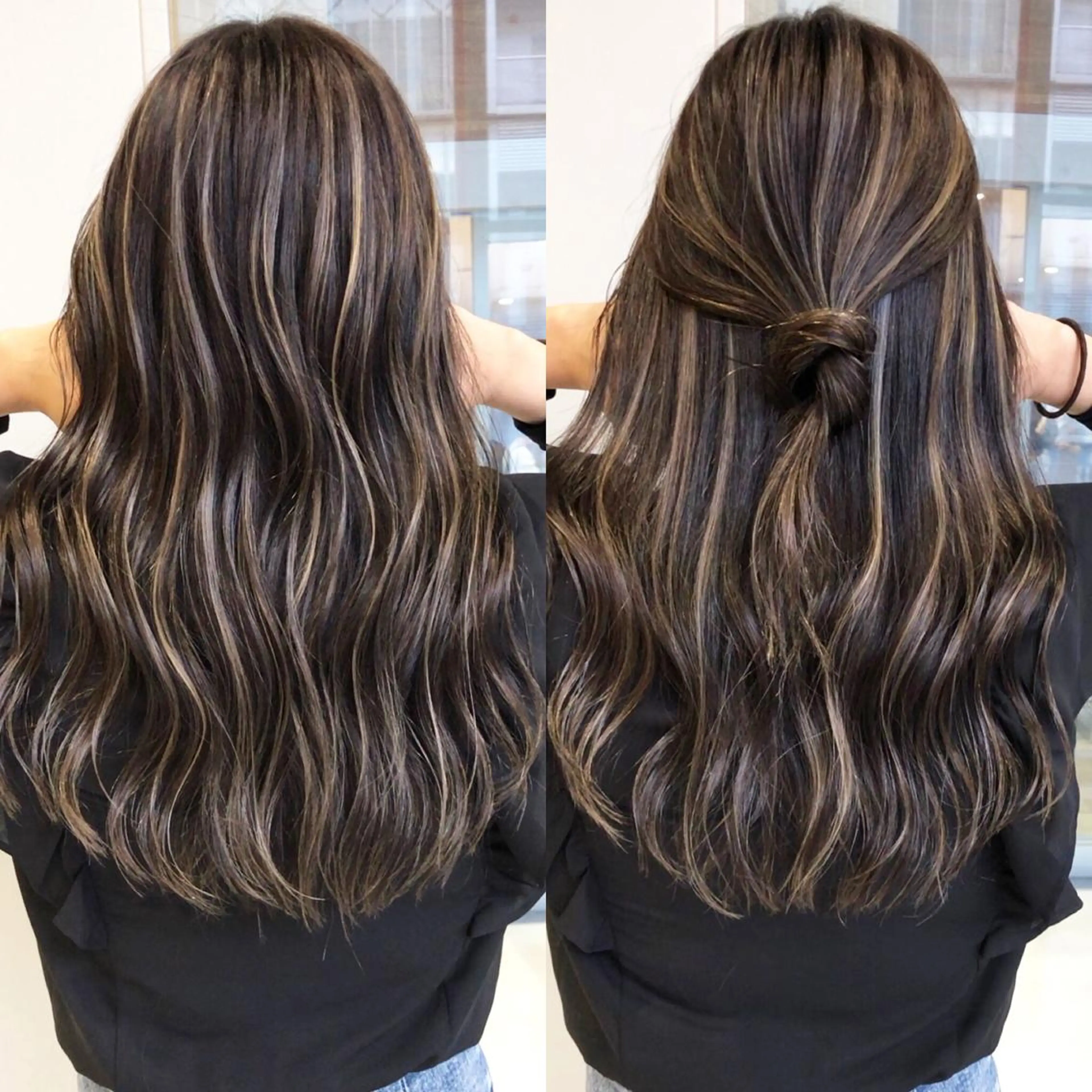 セミロング カラー ハイライトカラー ハイライト SALOWIN  原宿ash所属・タナカ タクヤのヘアスタイル