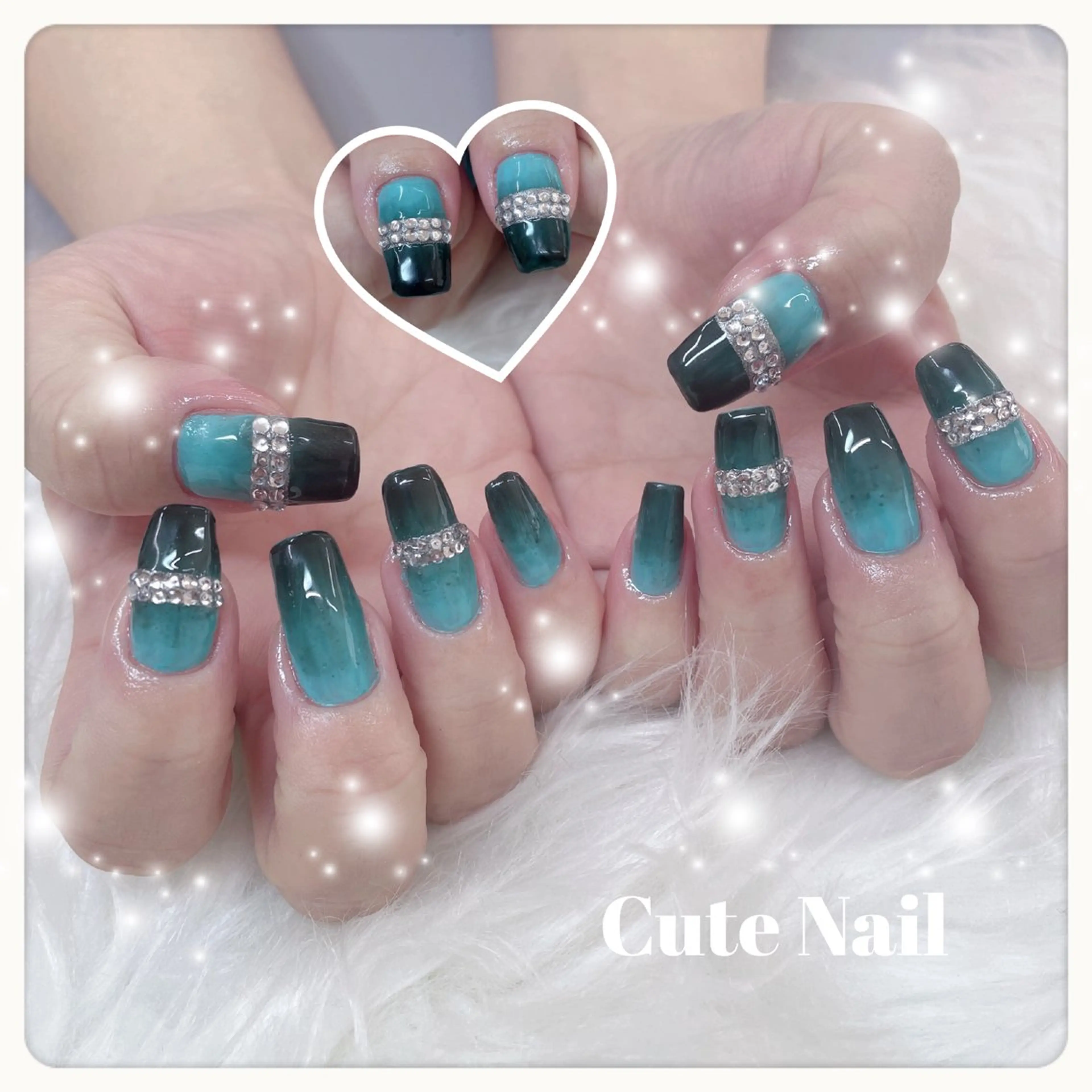 ネイル ️🫧もこ 艶感ネイル🫧のネイルデザイン