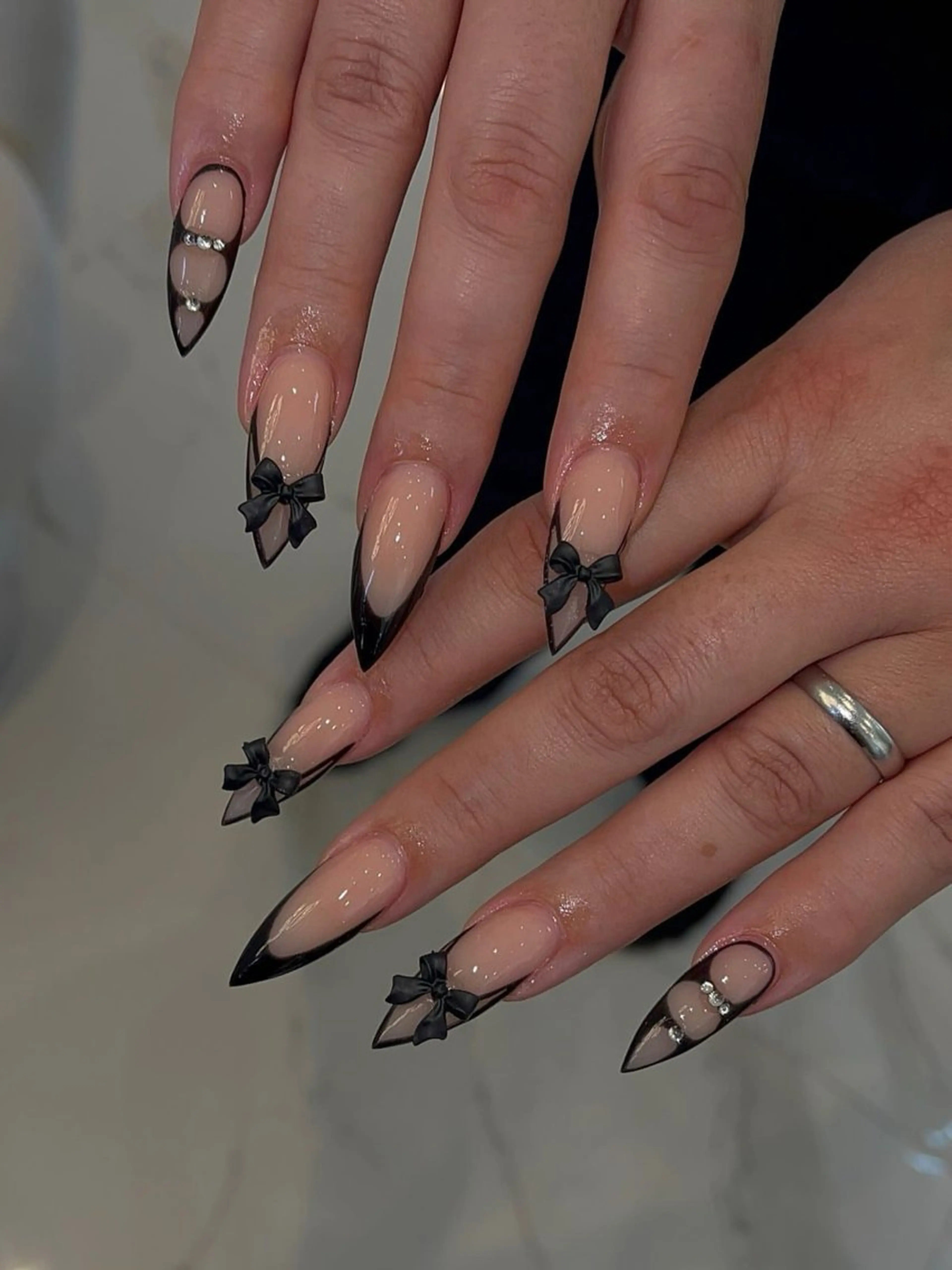 ネイル アートネイル フレンチネイル ジェルネイル 持ち込み ニュアンスネイル ANA.CHUO 本川越店舗のネイルデザイン