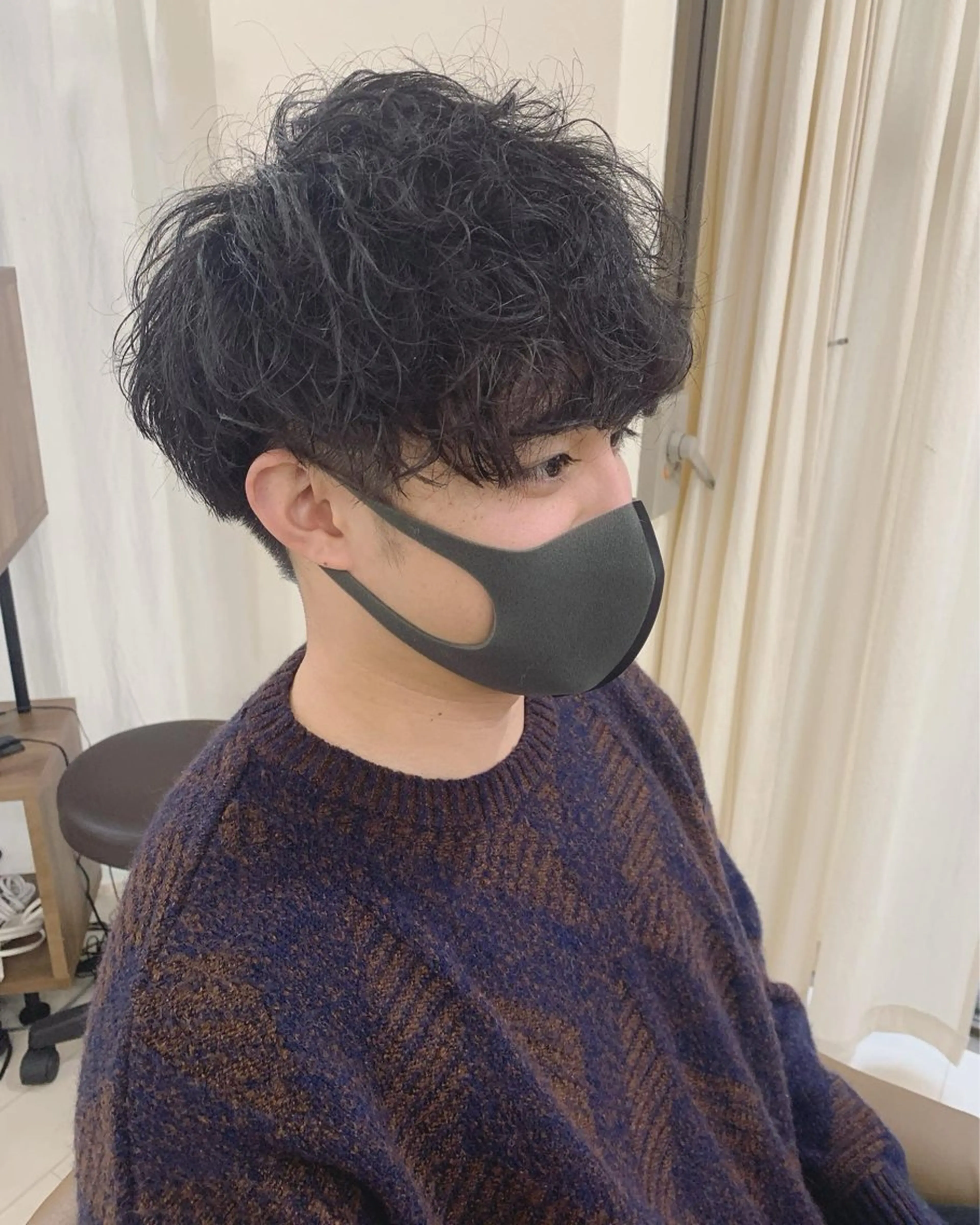 ショート パーマ メンズ カット パーマ 🤍韓国髪質改善🤍 クメユウキのヘアスタイル