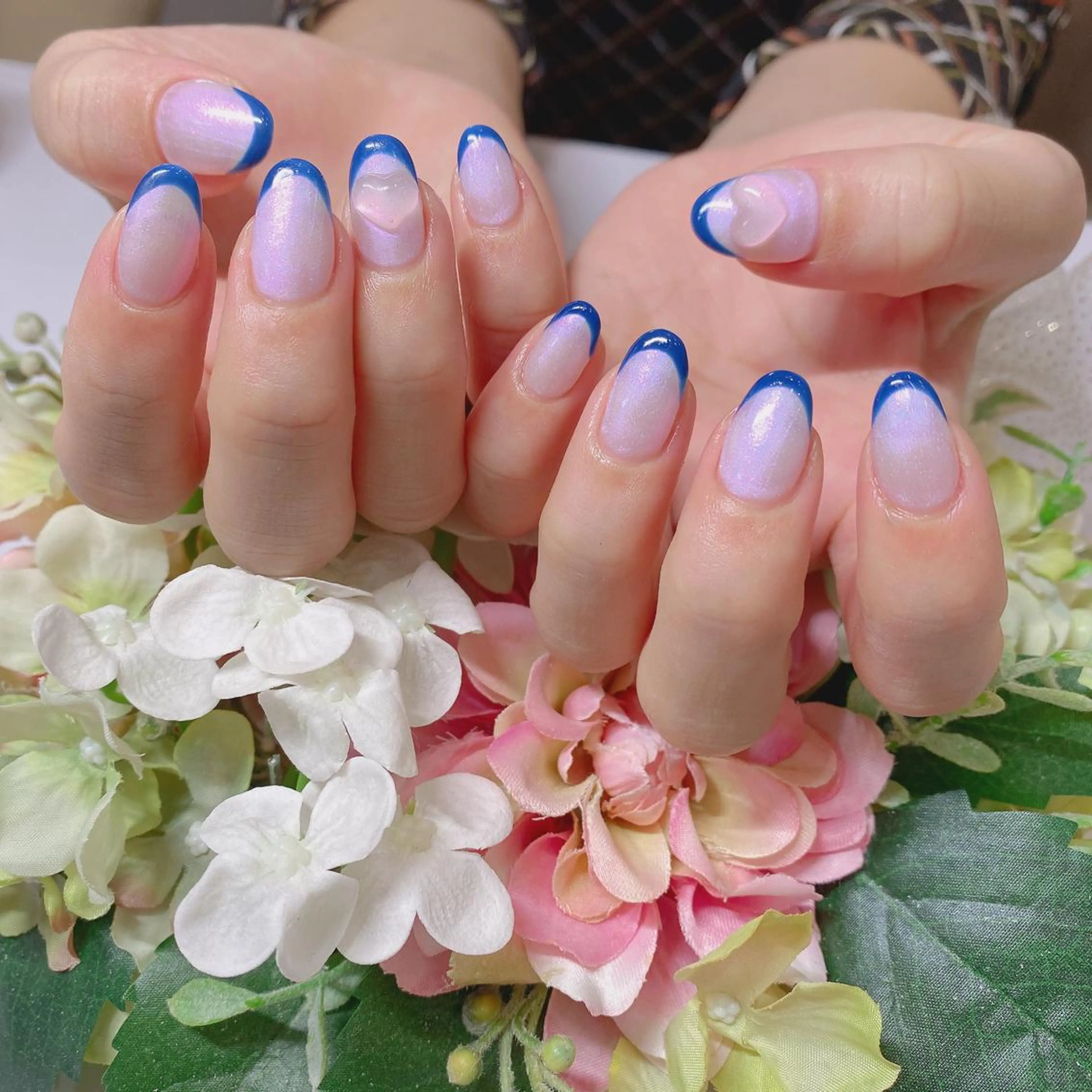 ネイル ハート フットネイル Nail Salon Leafのネイルデザイン