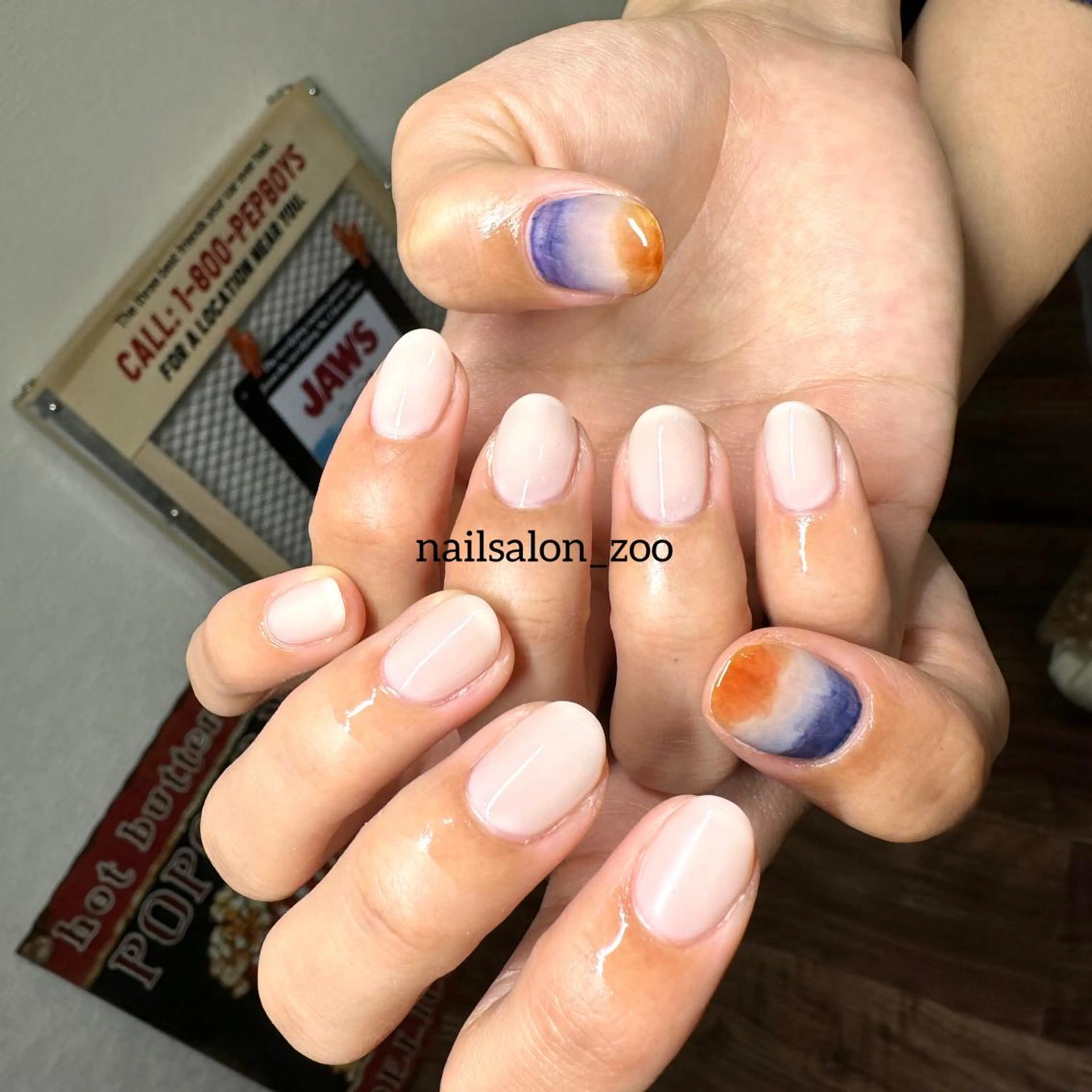 定額サンプルデザイン1-2本アート¥6500＊オフ込みの写真