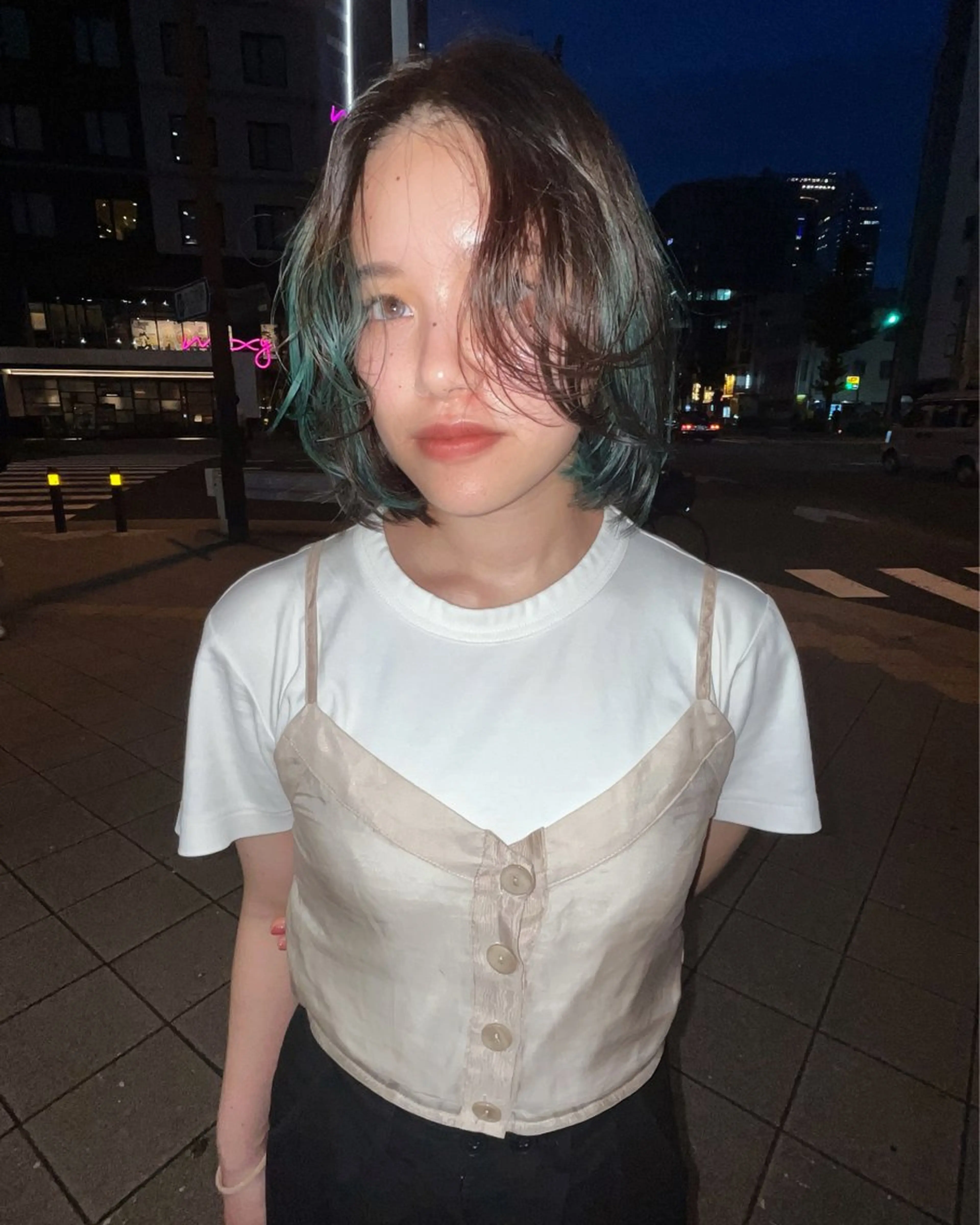 カラー デザインカラー sliver ・siki /YUIのヘアスタイル