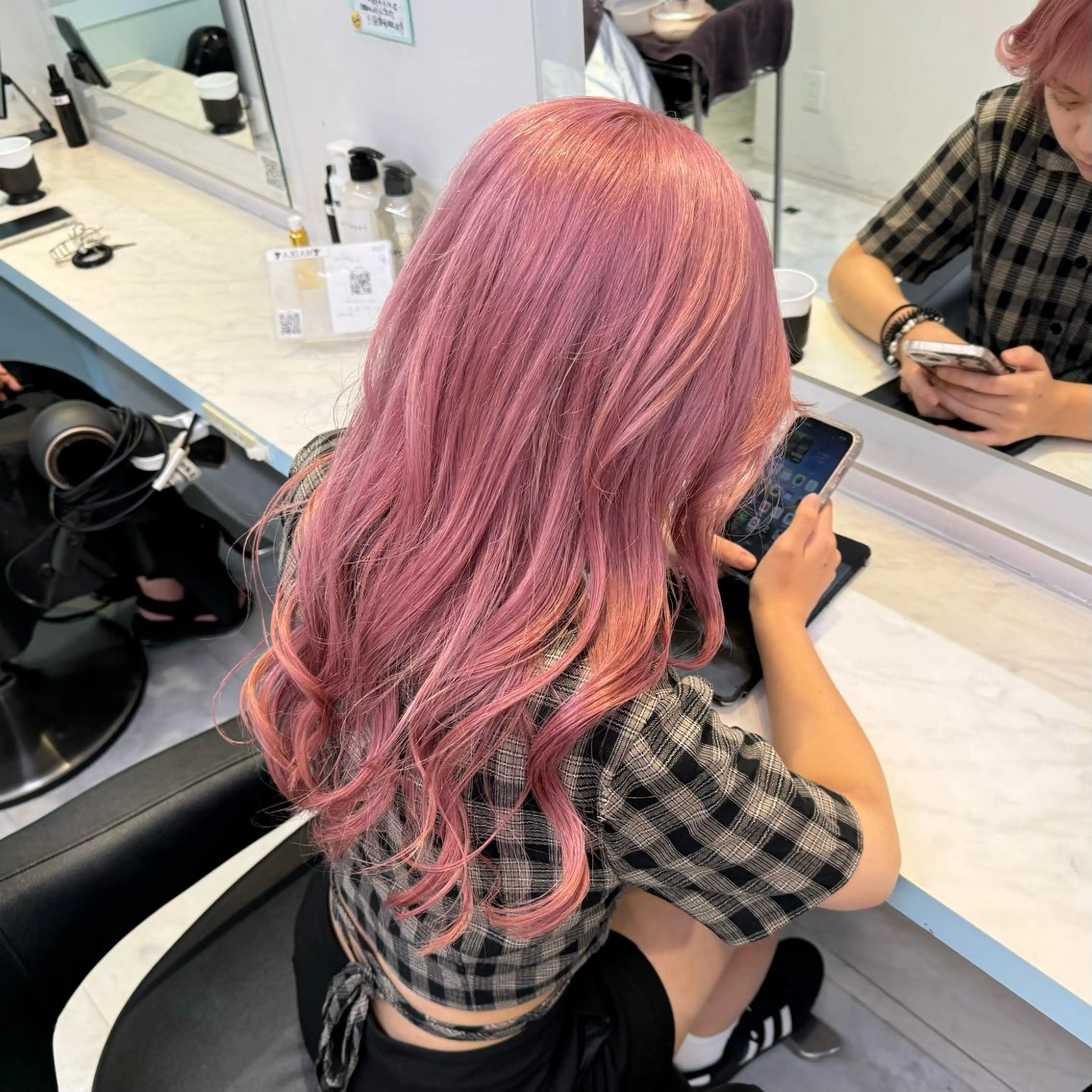 ロング カラー ヘアカラー トリートメント ヘッドスパ ヘアセット 暖色🩷透明感カラー ♡Maika♡のヘアスタイル