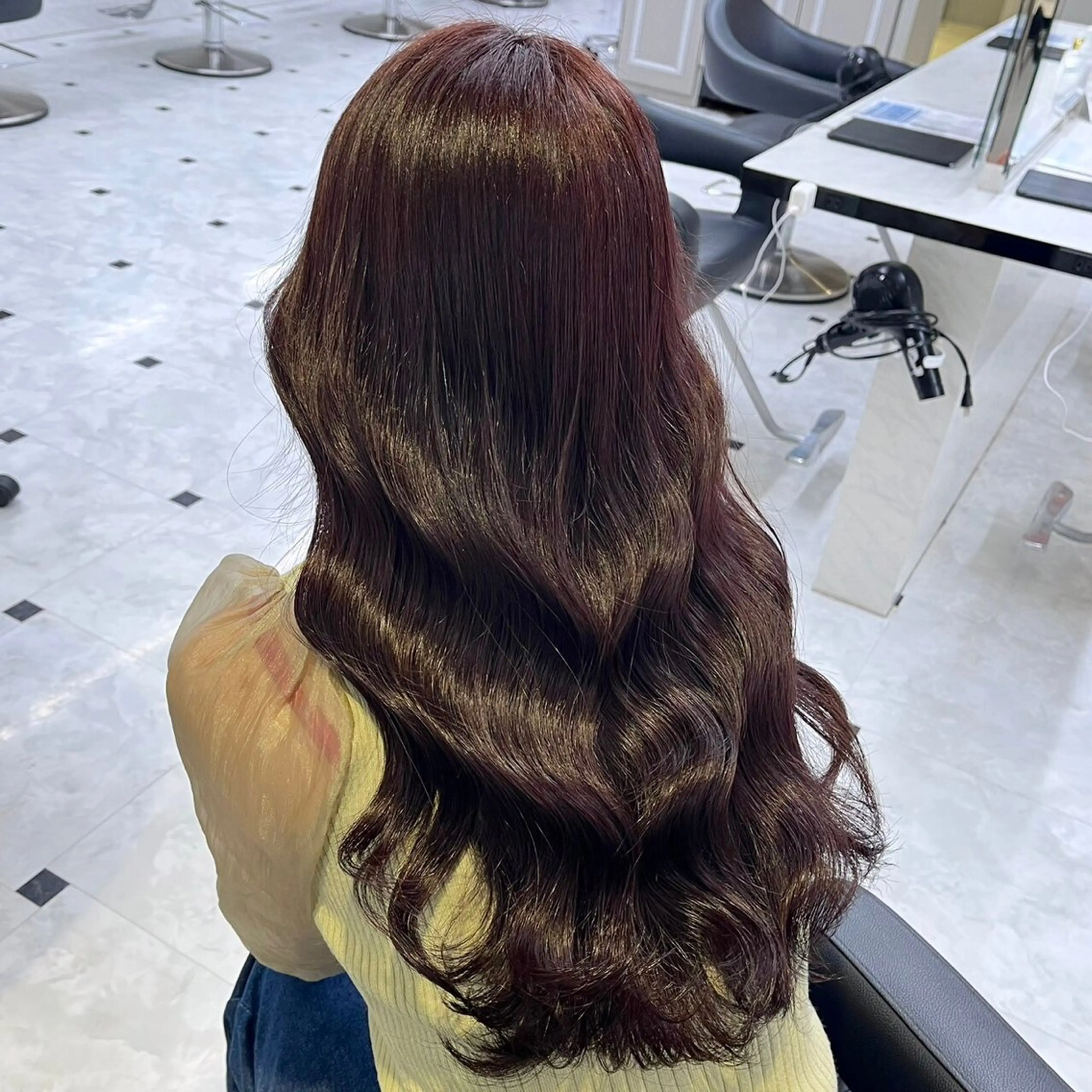 セミロング カラー ヘアアレンジ カット ヘアカラー トリートメント ヘッドスパ ヘアセット 〈公式〉🕯️ BABY上野🕯️のヘアスタイル