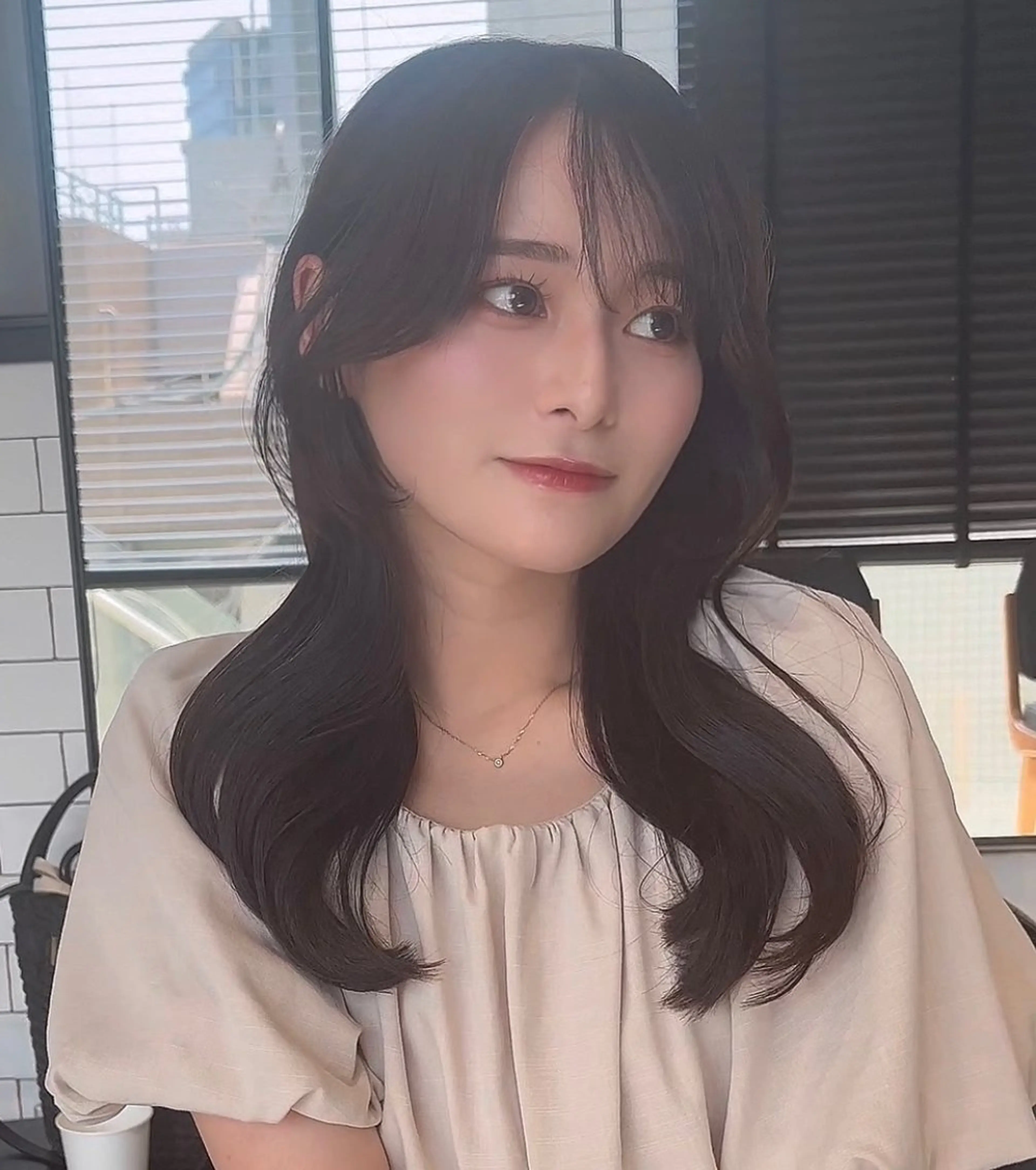 セミロング カラー カット ヘアカラー トリートメント 🌫️大人韓国ヘア 🌫️naoyaのヘアスタイル