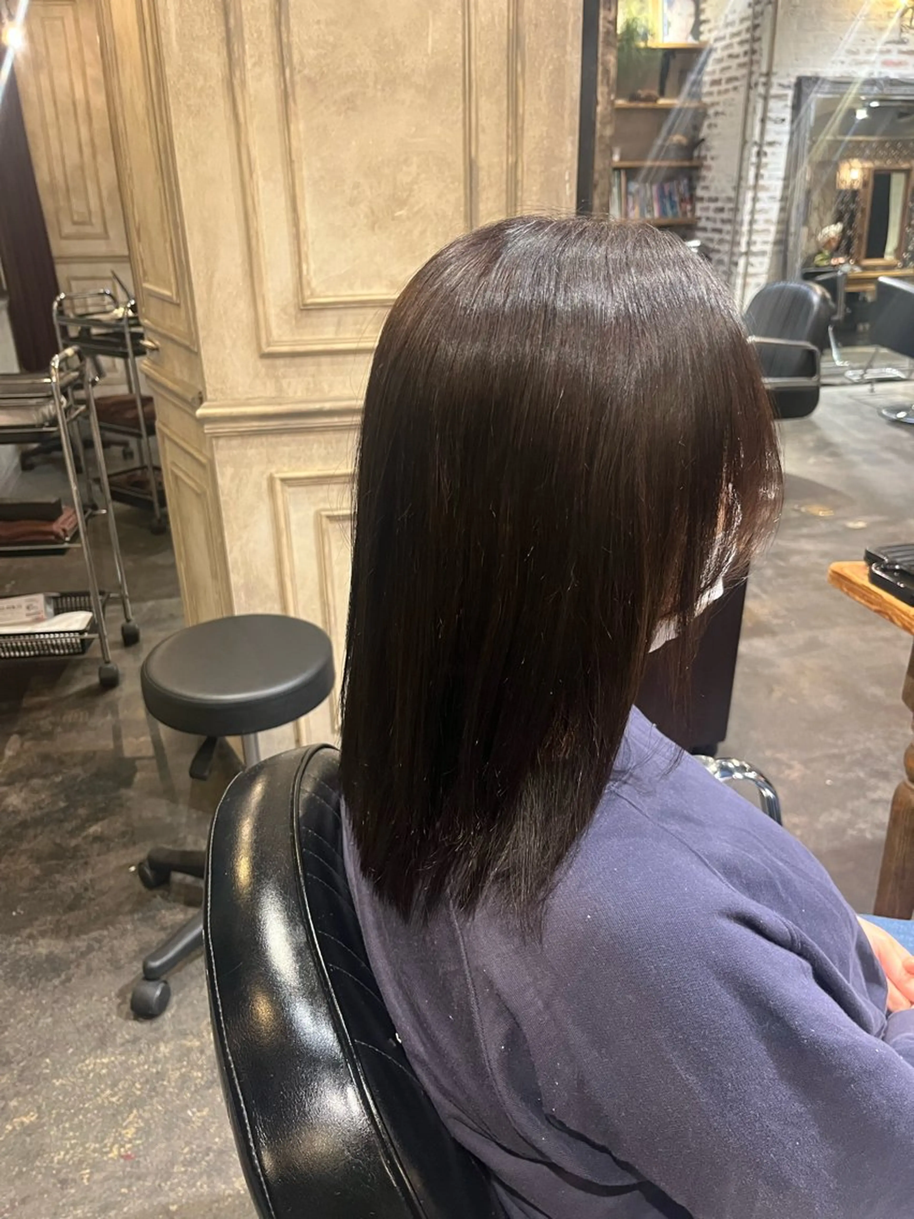 ミディアム カラー カット ヘアカラー スタジオノル パーマ🌀あやなのヘアスタイル