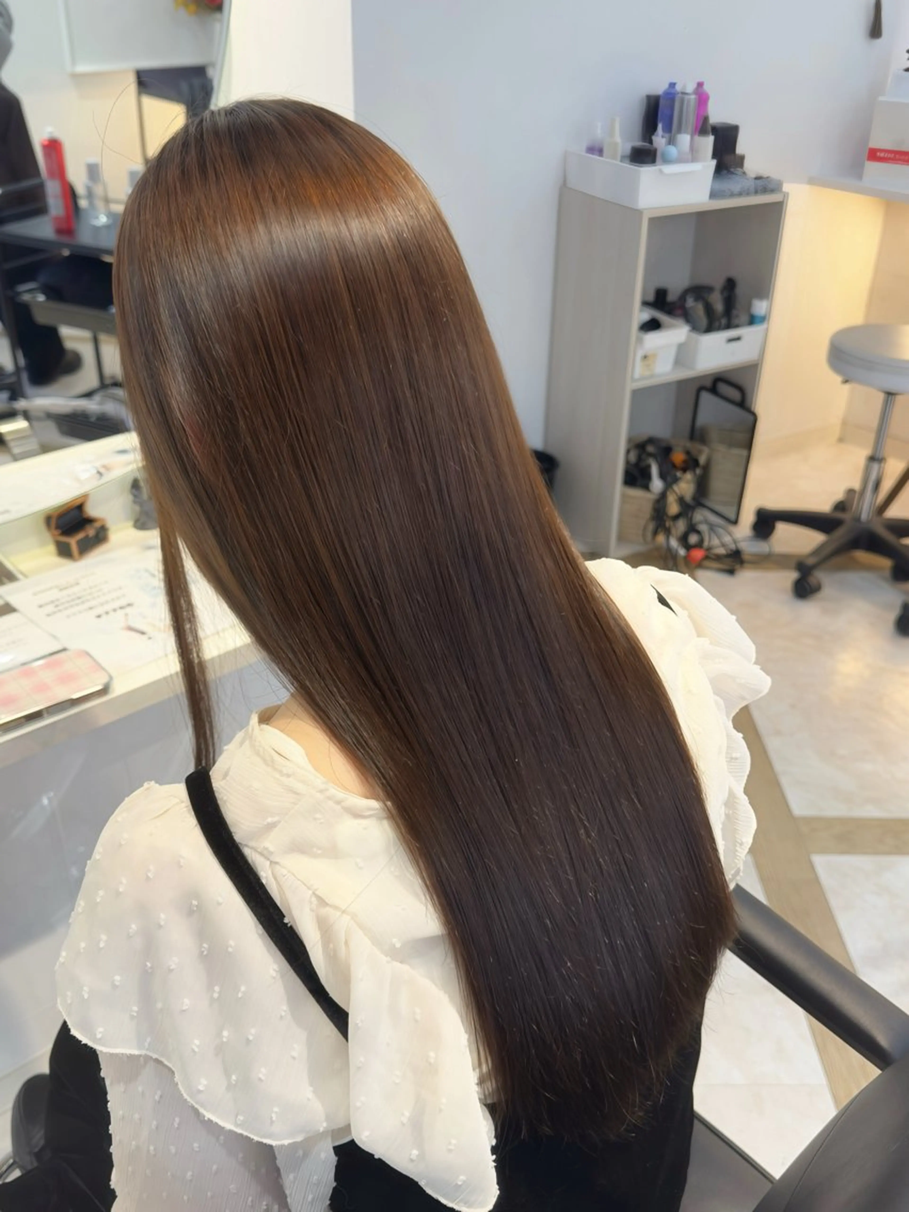 ロング カラー ヘアカラー トリートメント せいと/レイヤー/ ハイトーン/艶髪のヘアスタイル