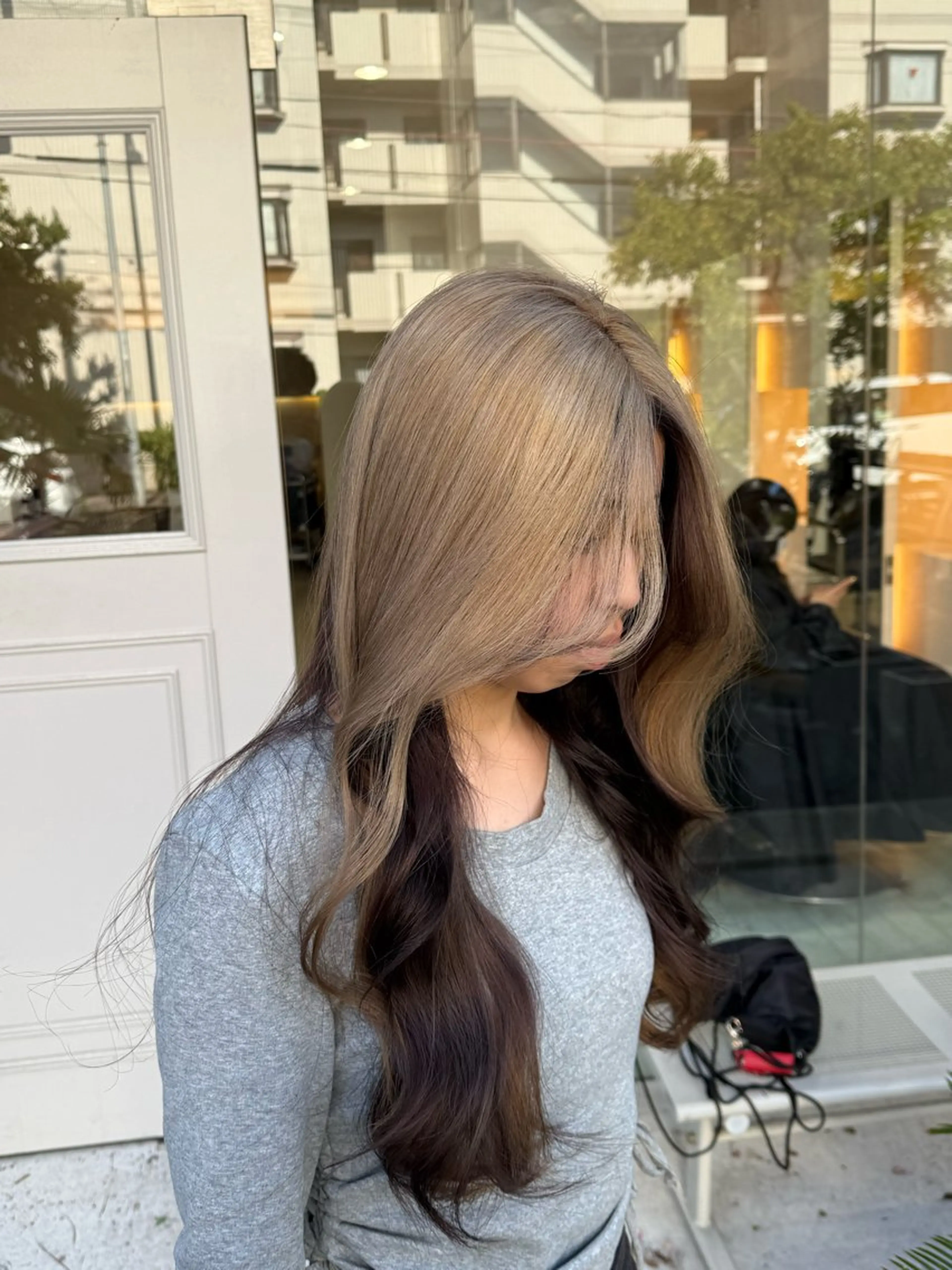 ロング カット ヘアカラー トリートメント Tidehair茨木 Riruのヘアスタイル