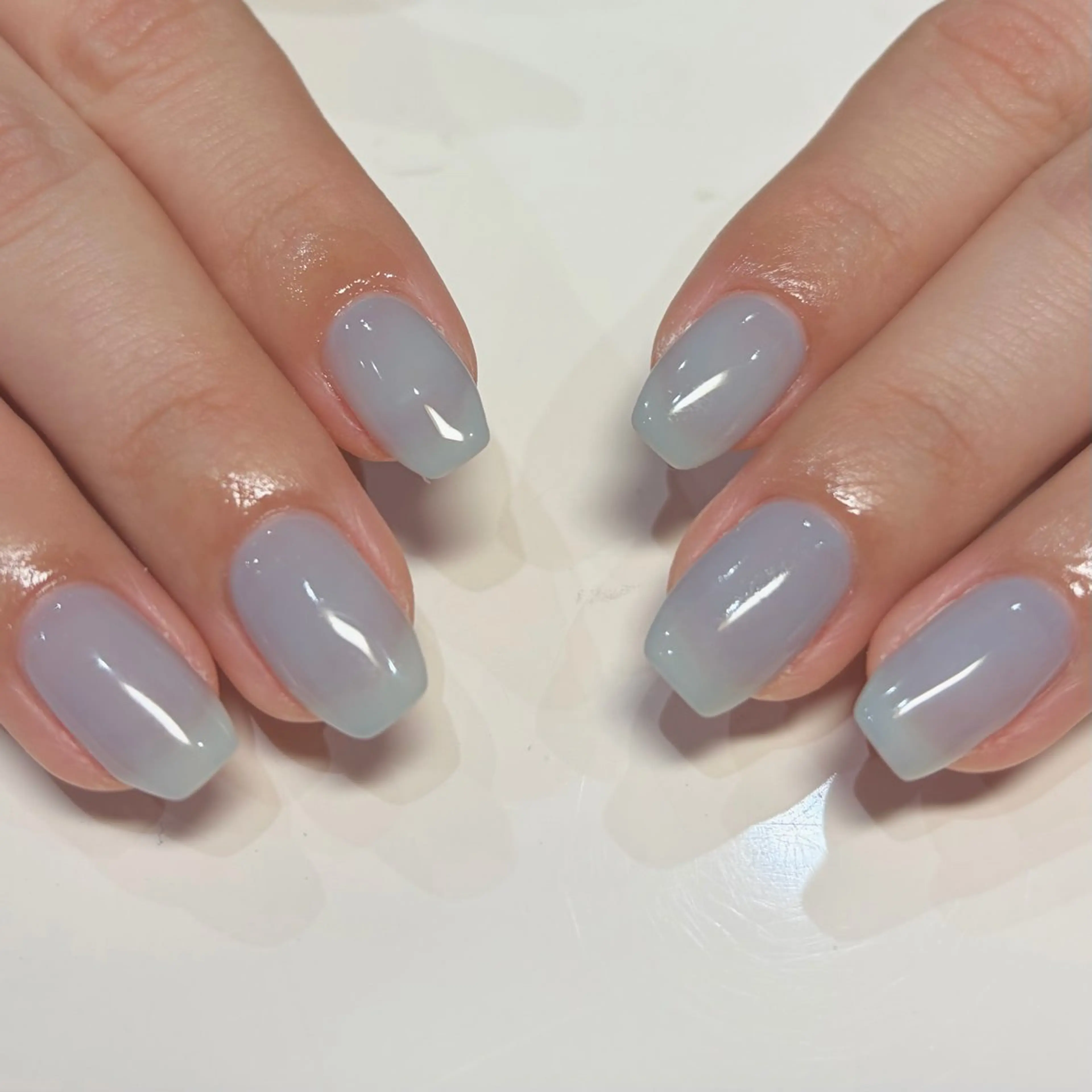 ネイル ワンカラーネイル Akazawa Nanaのネイルデザイン