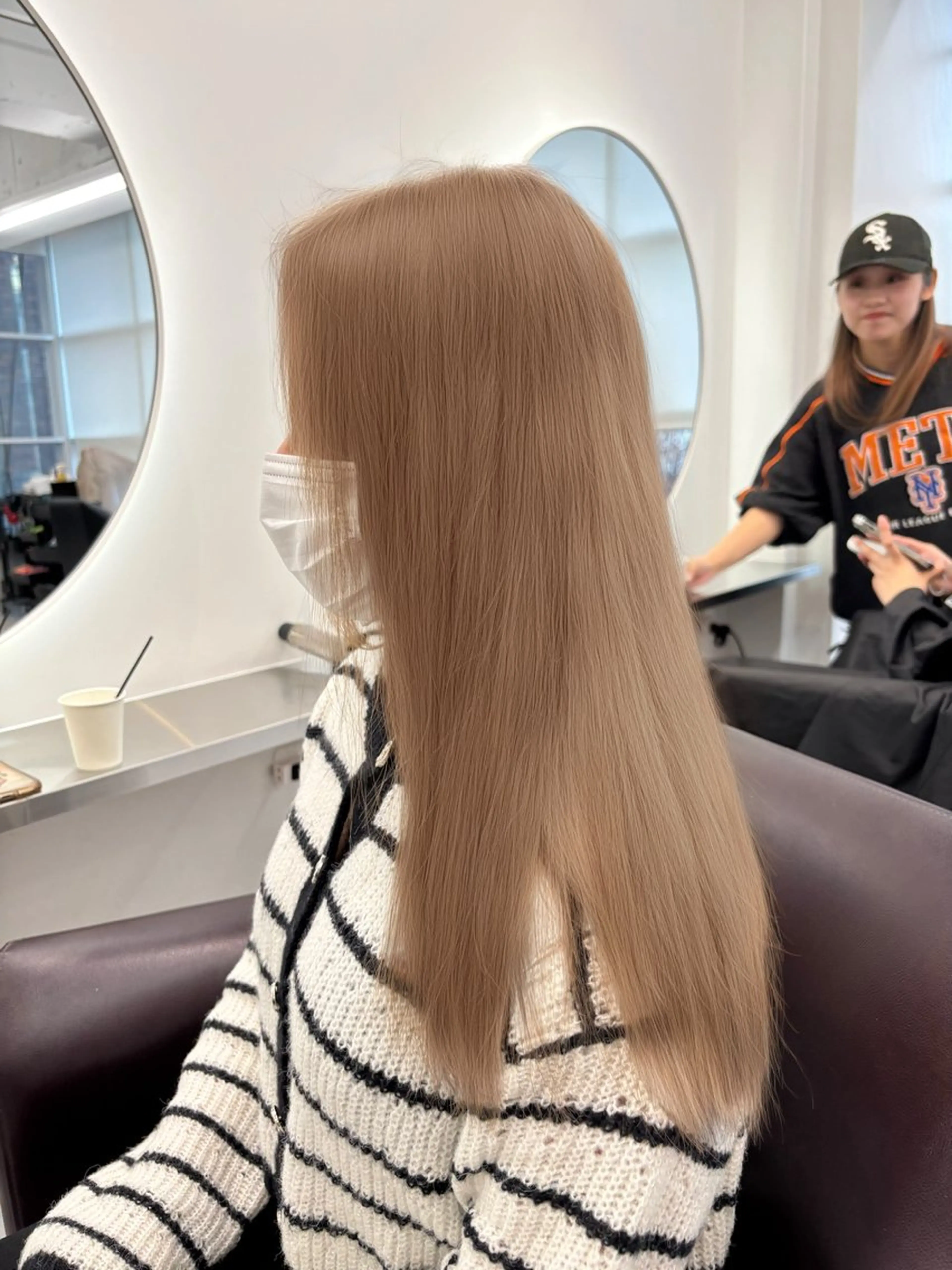 セミロング ヘアカラー トリートメント ヘッドスパ ヘアセット 🩵透明感艶髪 縮毛矯正masa🩵のヘアスタイル