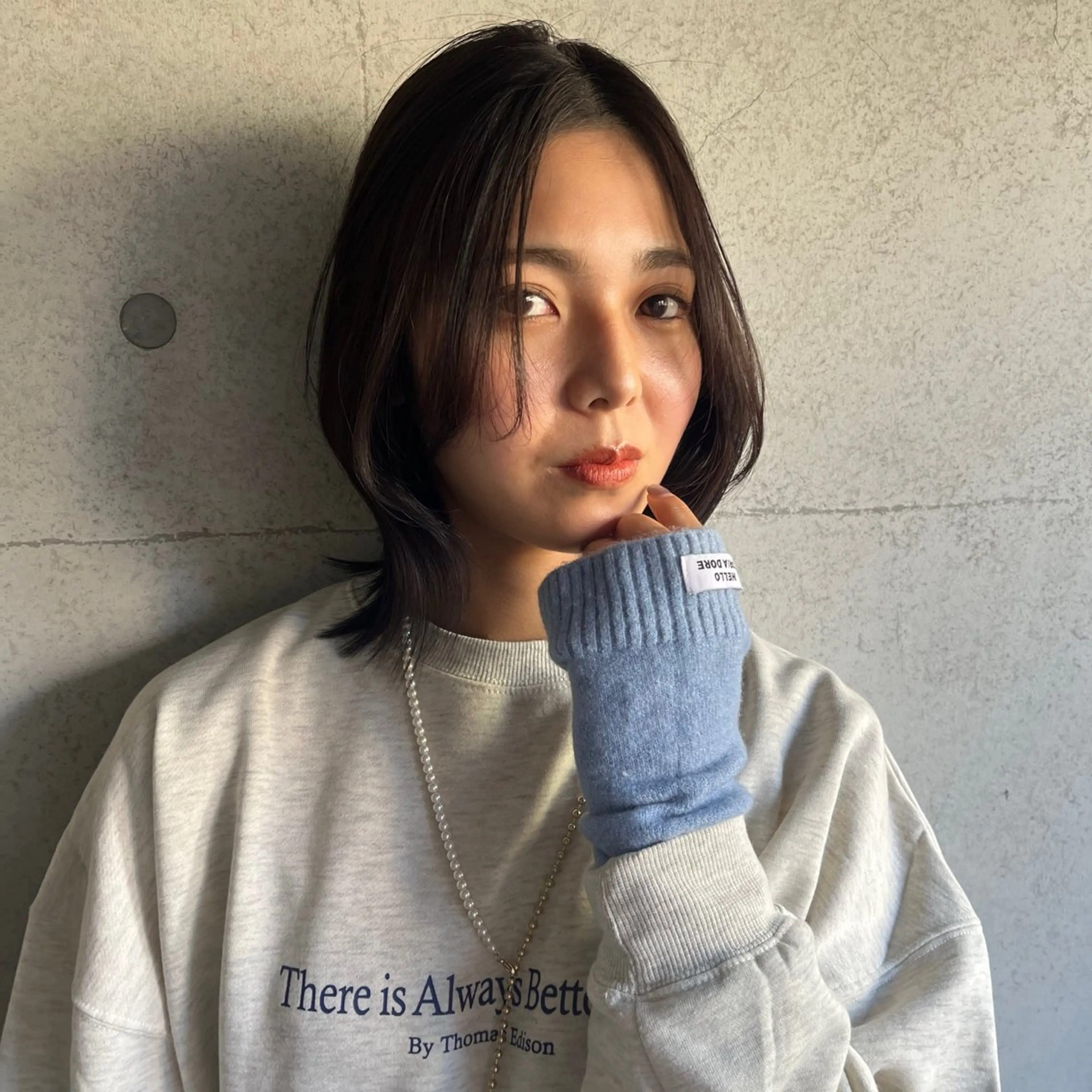 ミディアム カット ヘアカラー トリートメント 中村 桃子のヘアスタイル