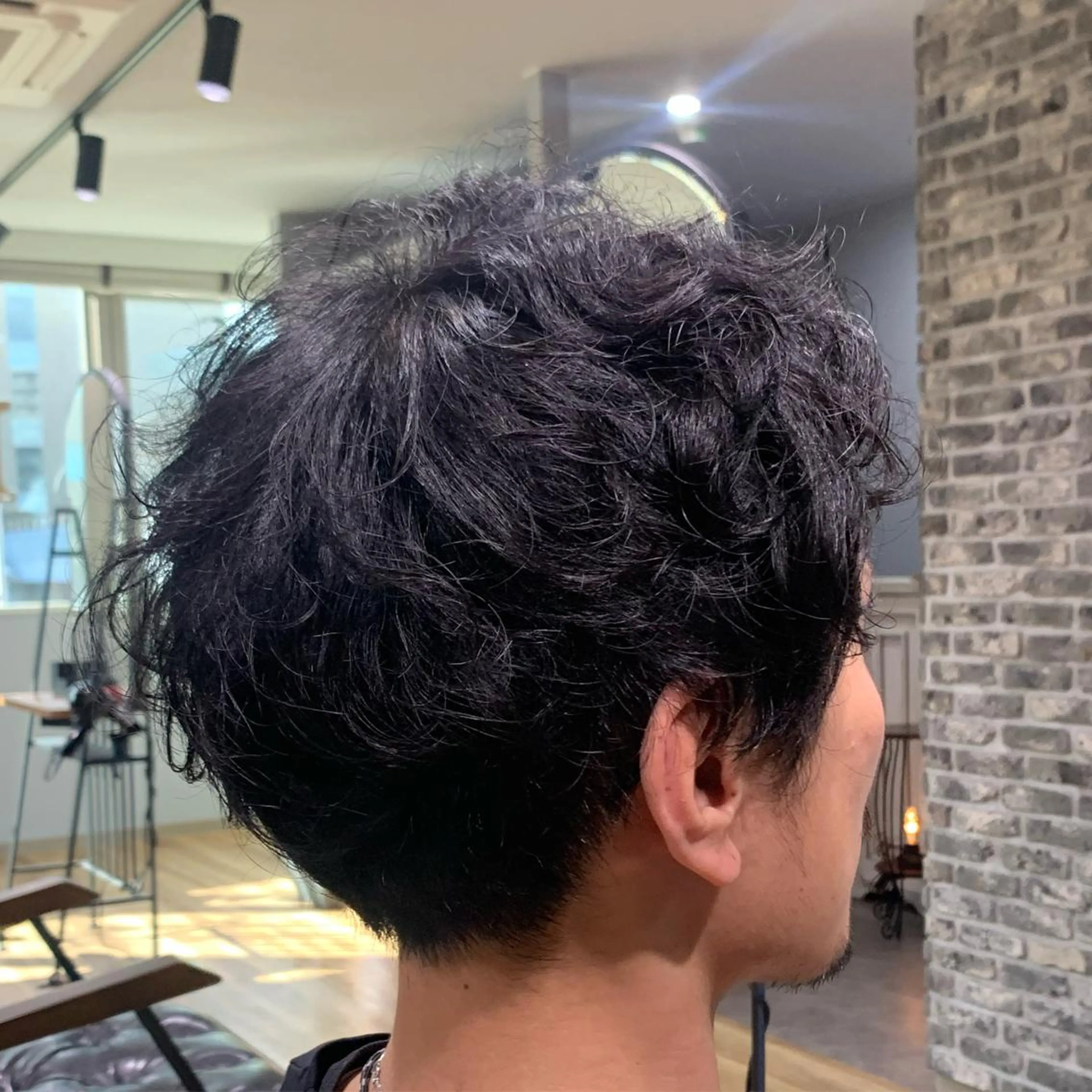 ショート パーマ メンズ 髪質改善 LIME 長野駅のヘアスタイル