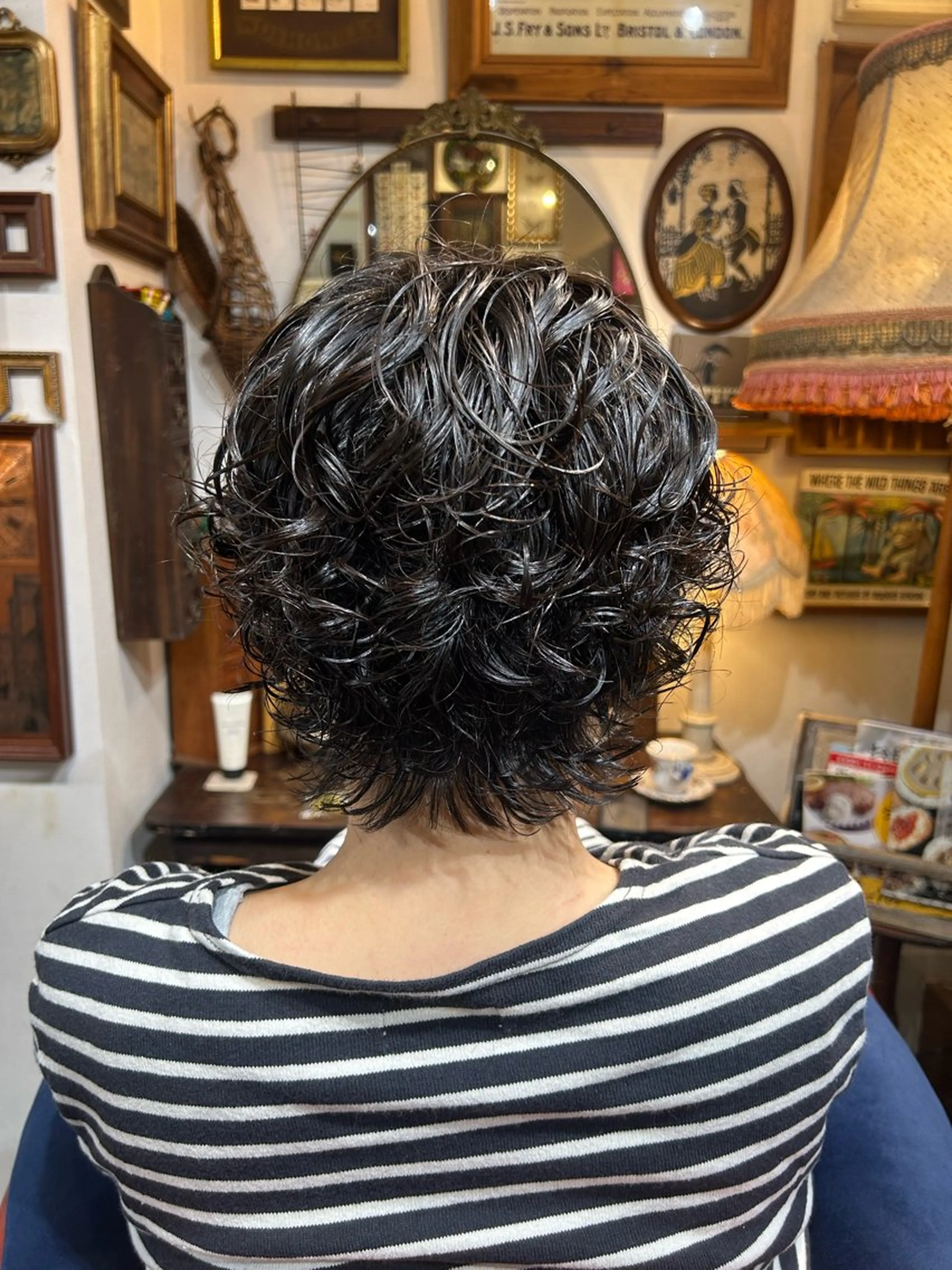 ショート パーマ カット パーマ トリートメント 清水千優/パーマ/ メンズパーマのヘアスタイル