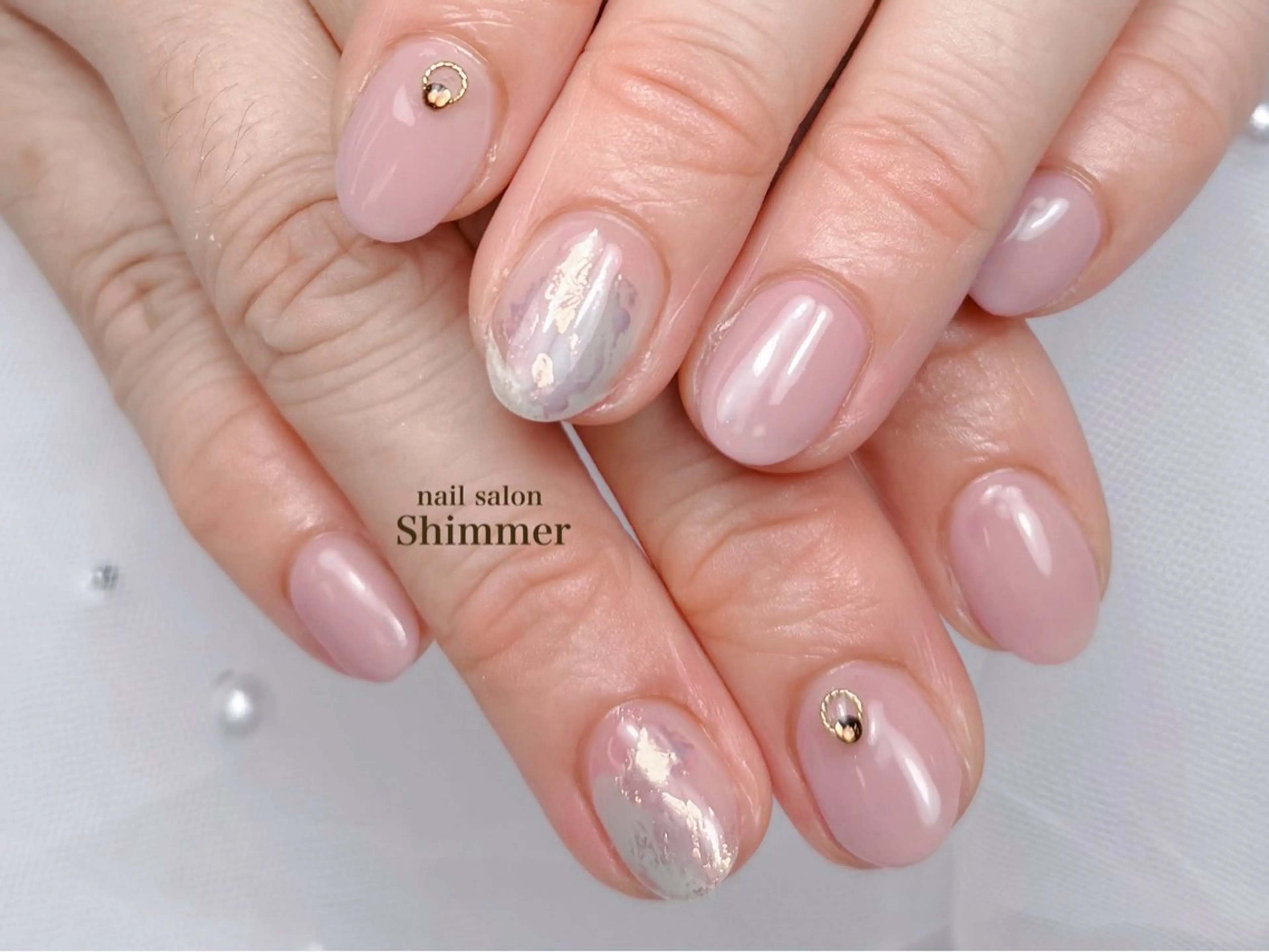 ネイル ハンドネイル Shimmer Risaのネイルデザイン