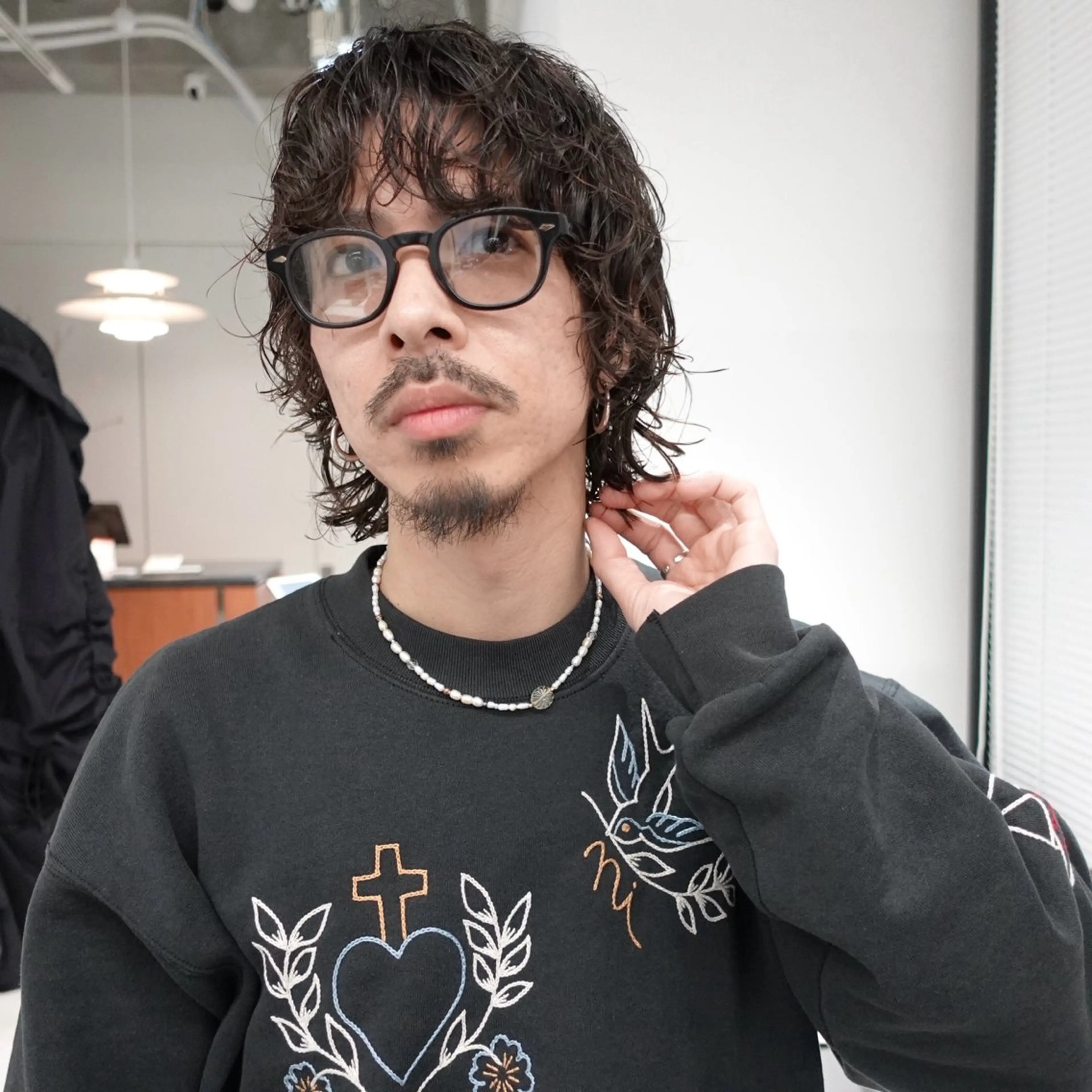 ショート パーマ ヘアアレンジ メンズ ボブレイヤー メンズパーマ ボブ レイヤーカット カット パーマ 🌐サトウ リョウ🌐のヘアスタイル