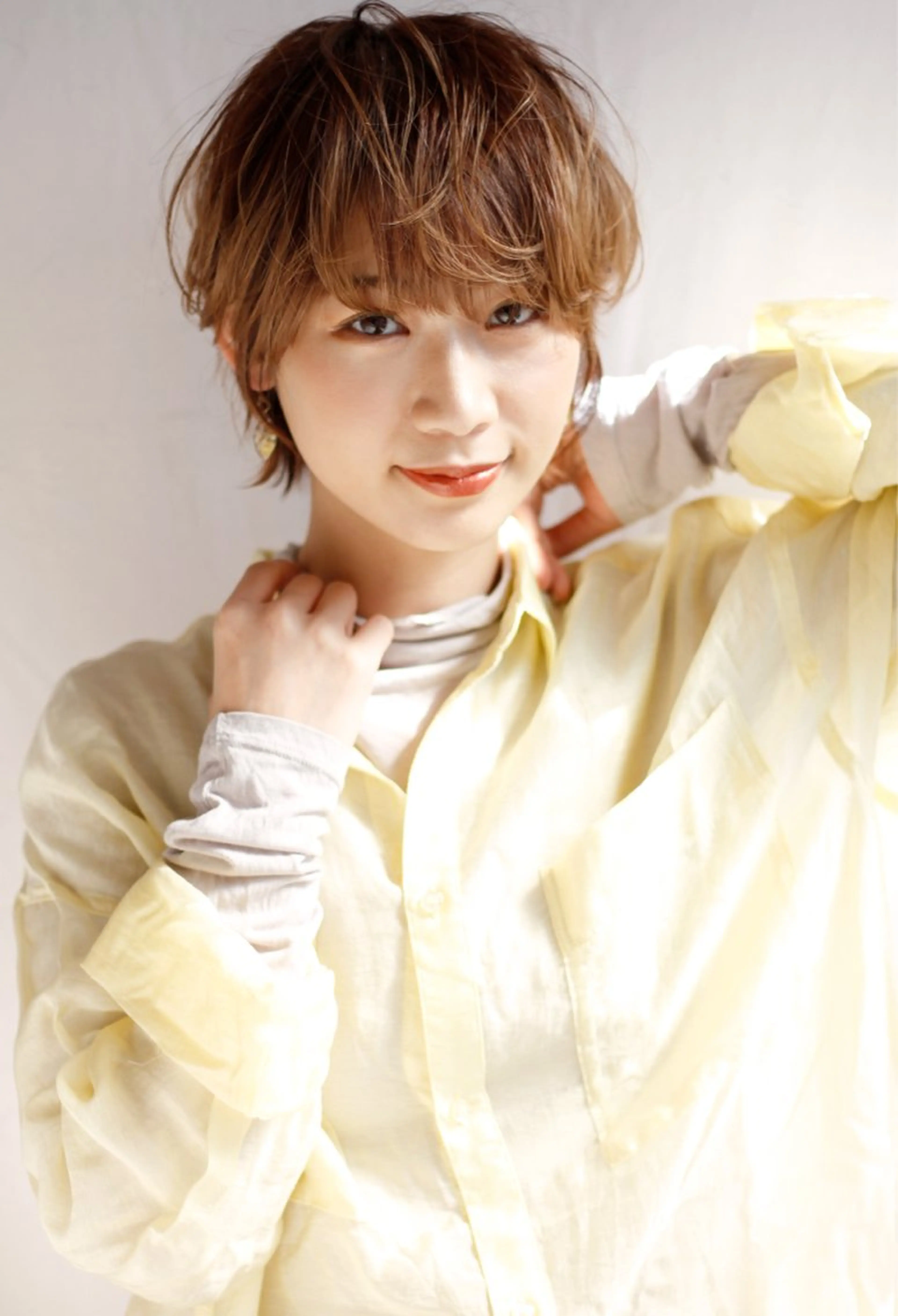 ショート 顔周りデザイン/ ママ美容師/濱ほのかのヘアスタイル