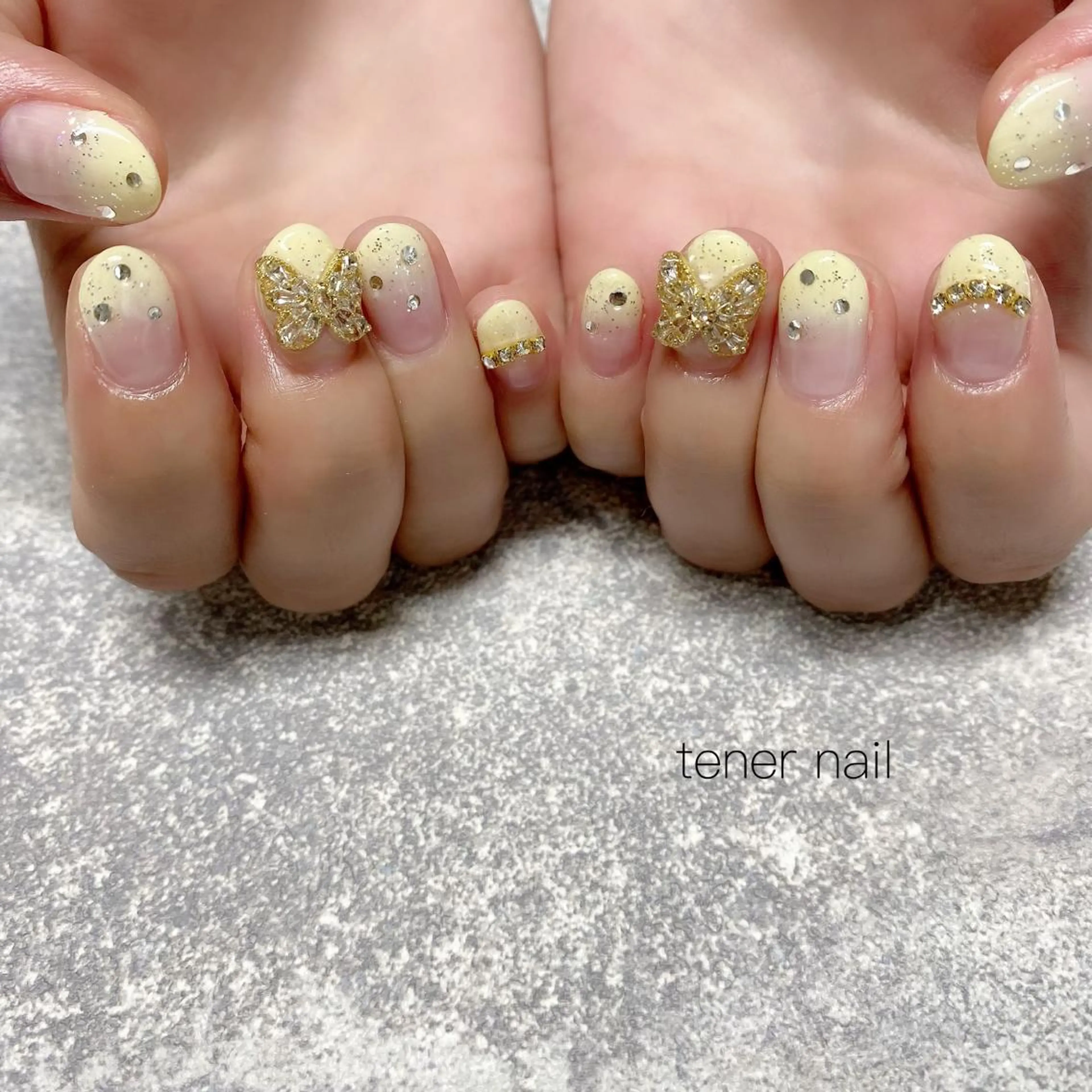 ネイル 黄色 テネルネイル tener nailのネイルデザイン