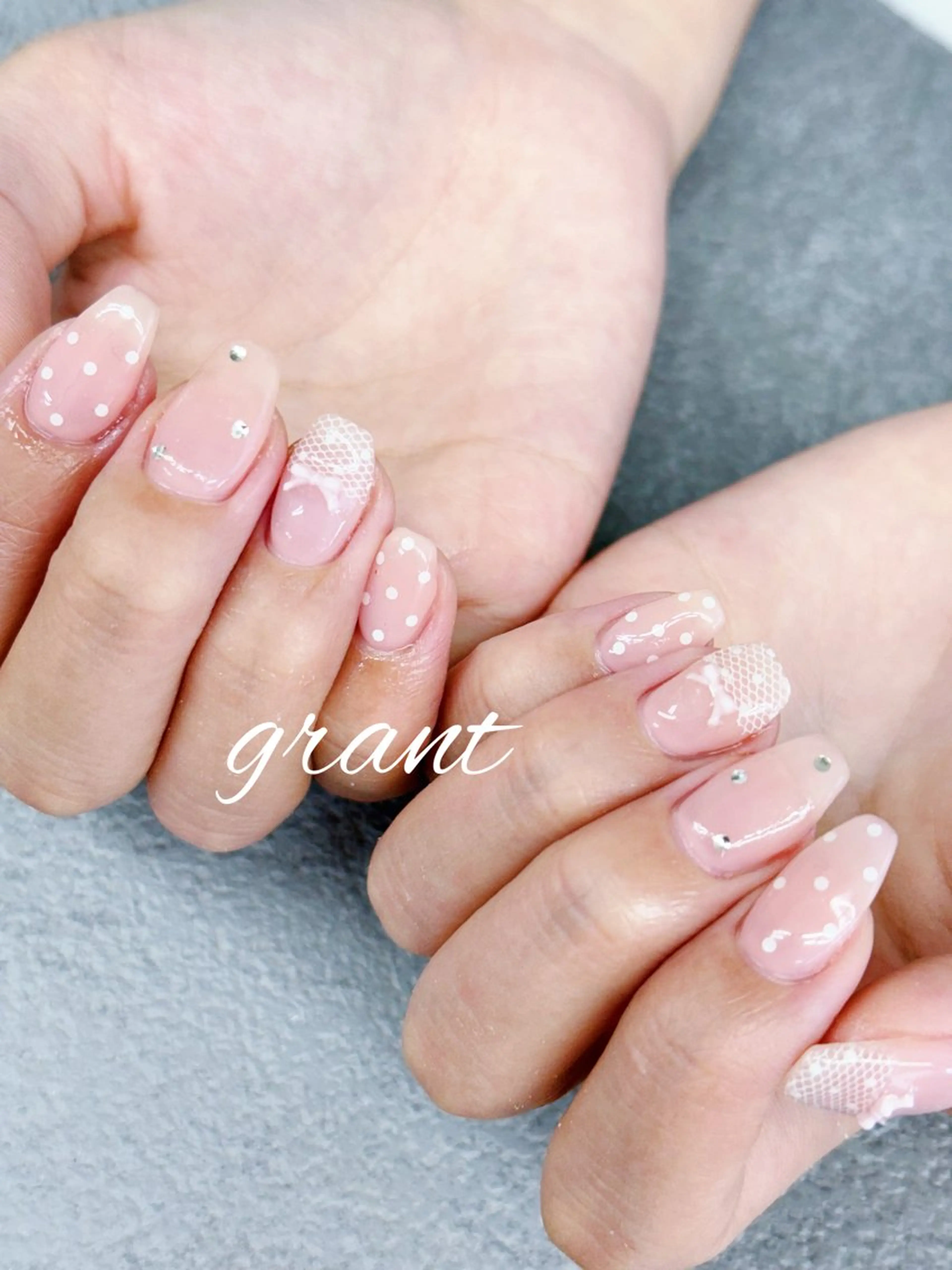 ネイル シンプルネイル 春ネイル ハンドネイル nailsalon grantのネイルデザイン