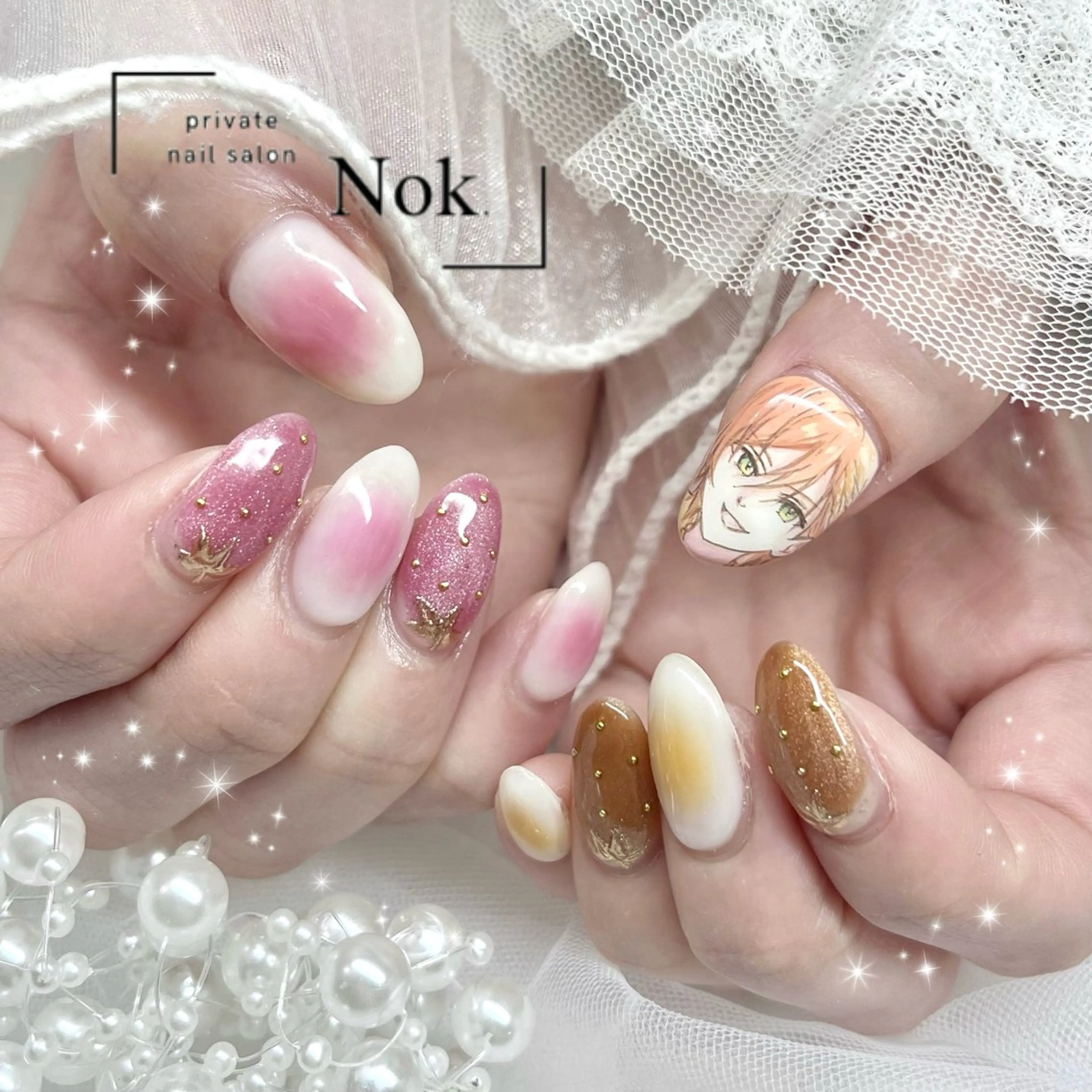 ネイル ハンドネイル 池袋痛ネイル Nok. 渡辺のネイルデザイン