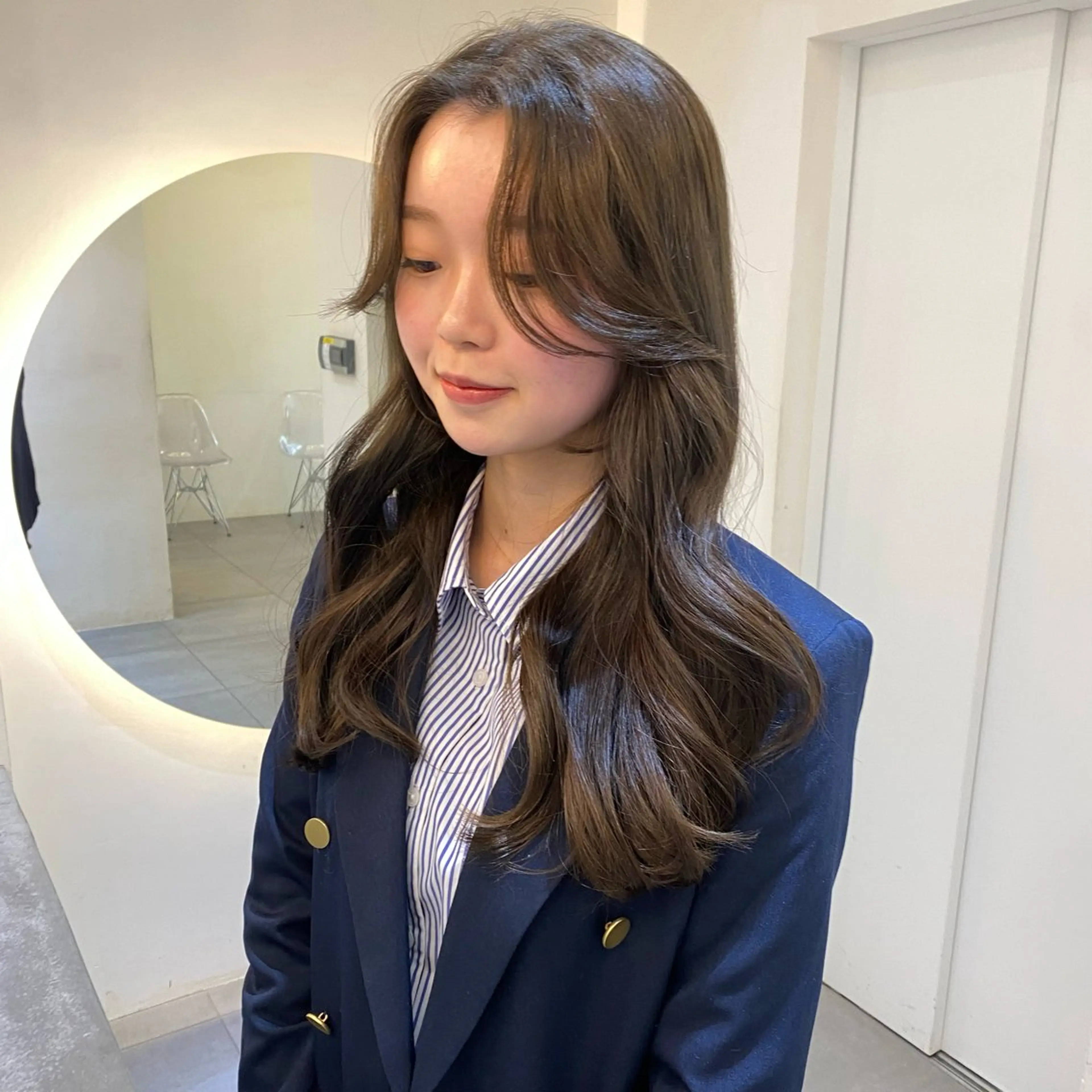 ロング 透け感たっぷり柔らか 梨花子🌼のヘアスタイル