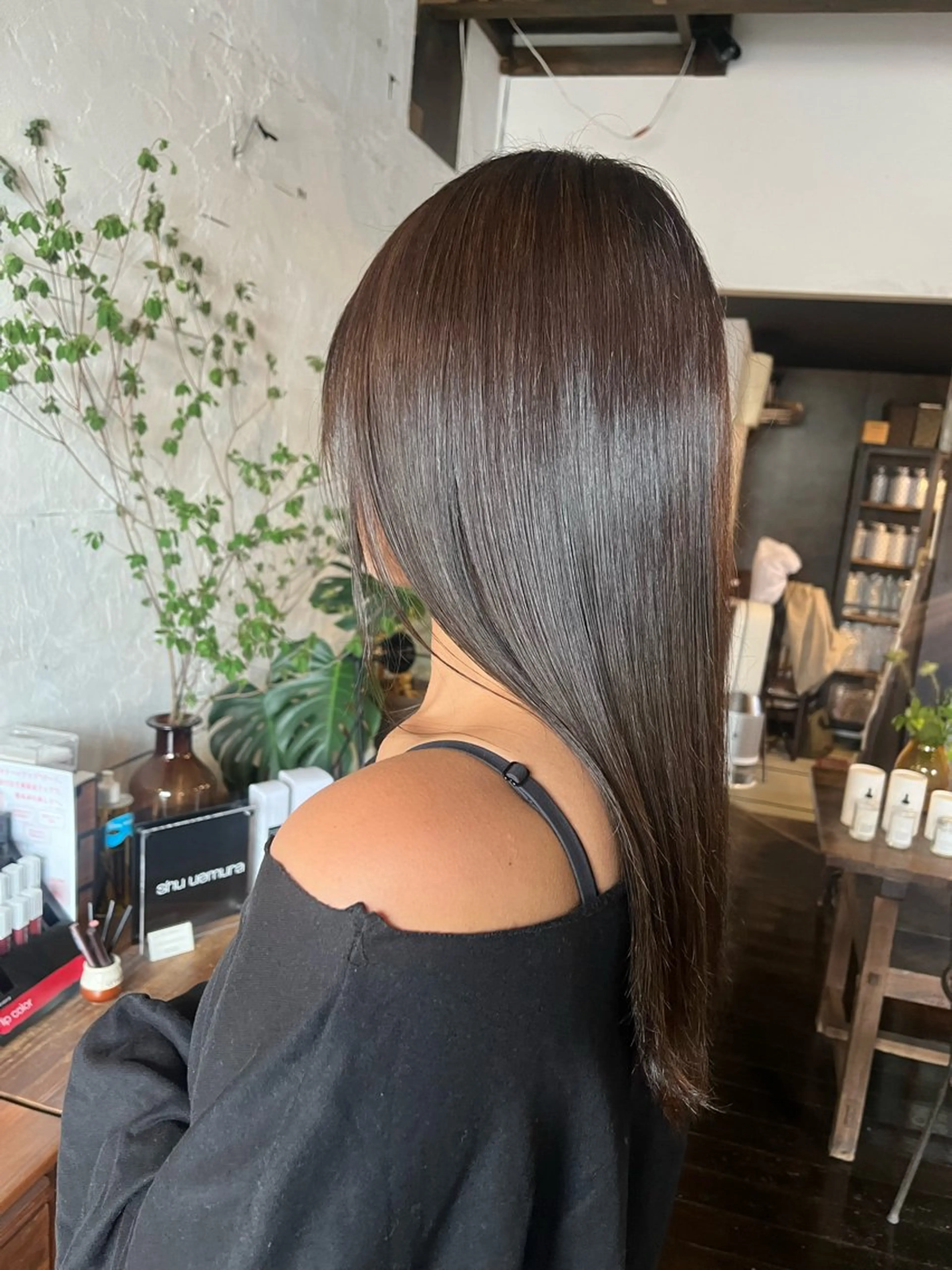 👑上質艶髪コース👑　ワンカラー+トリートメント+超音波アイロンの写真