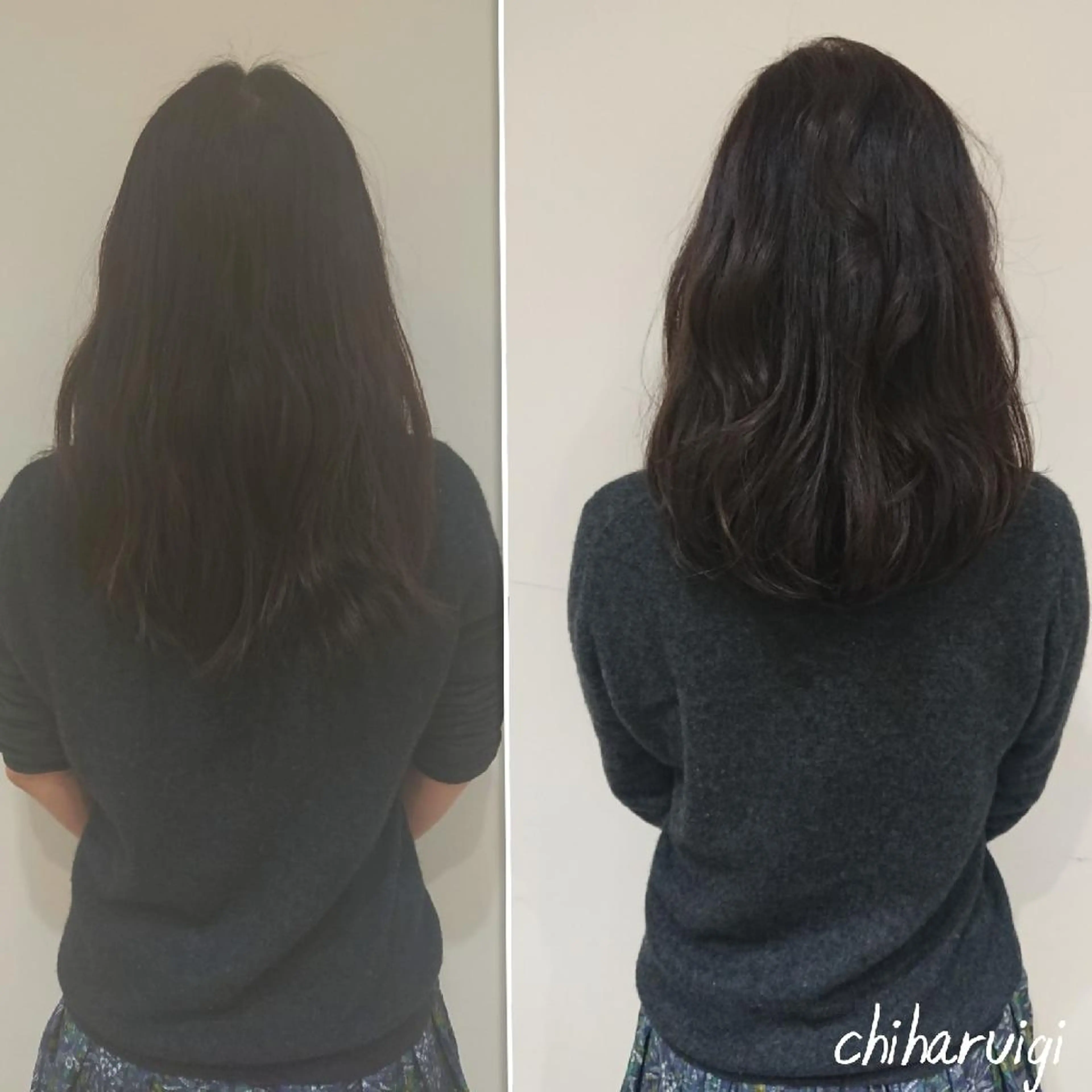 パーマ ミディアム ミディアムパーマ ブリーチ/ヘアケア/ 艶髪/イギチハルのヘアスタイル