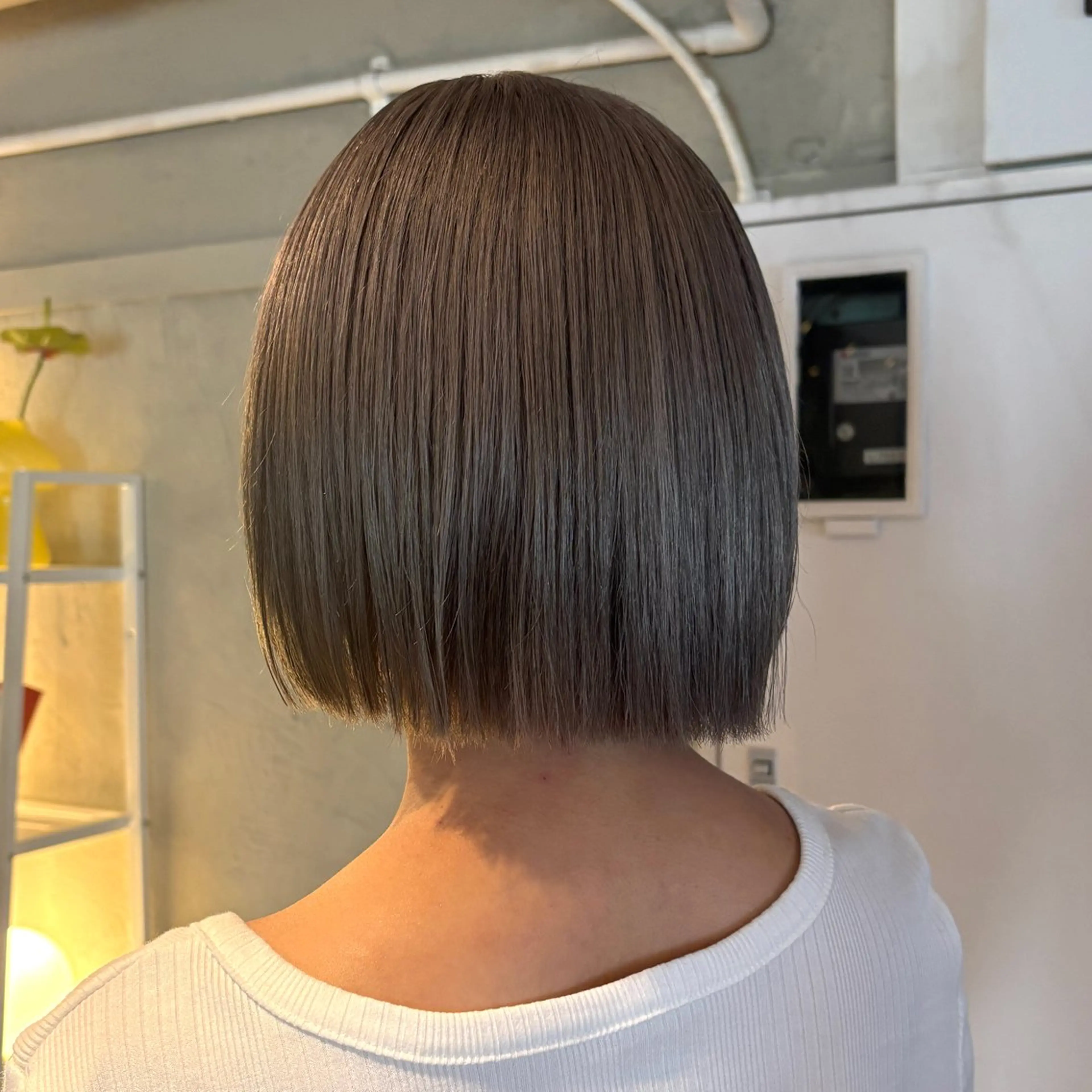 ミディアム カラー ヘアアレンジ ヘアカラー トリートメント ヘアセット 🫧ハイトーン×艶 カラー🫧 Rionのヘアスタイル