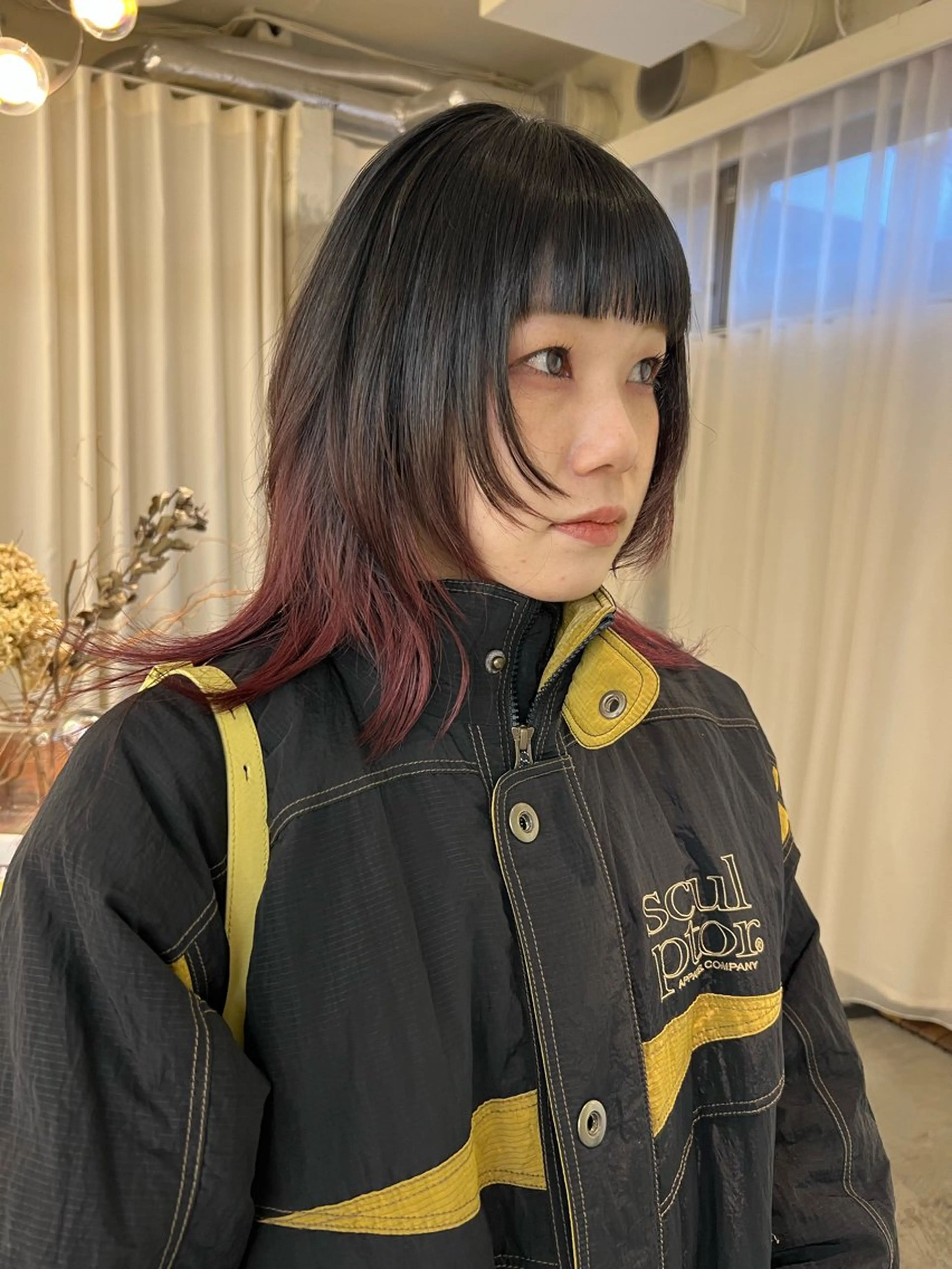 ロング カラー カット ヘアカラー haco＋所属・圧倒的デザイン力 店長🎨RENAのヘアスタイル