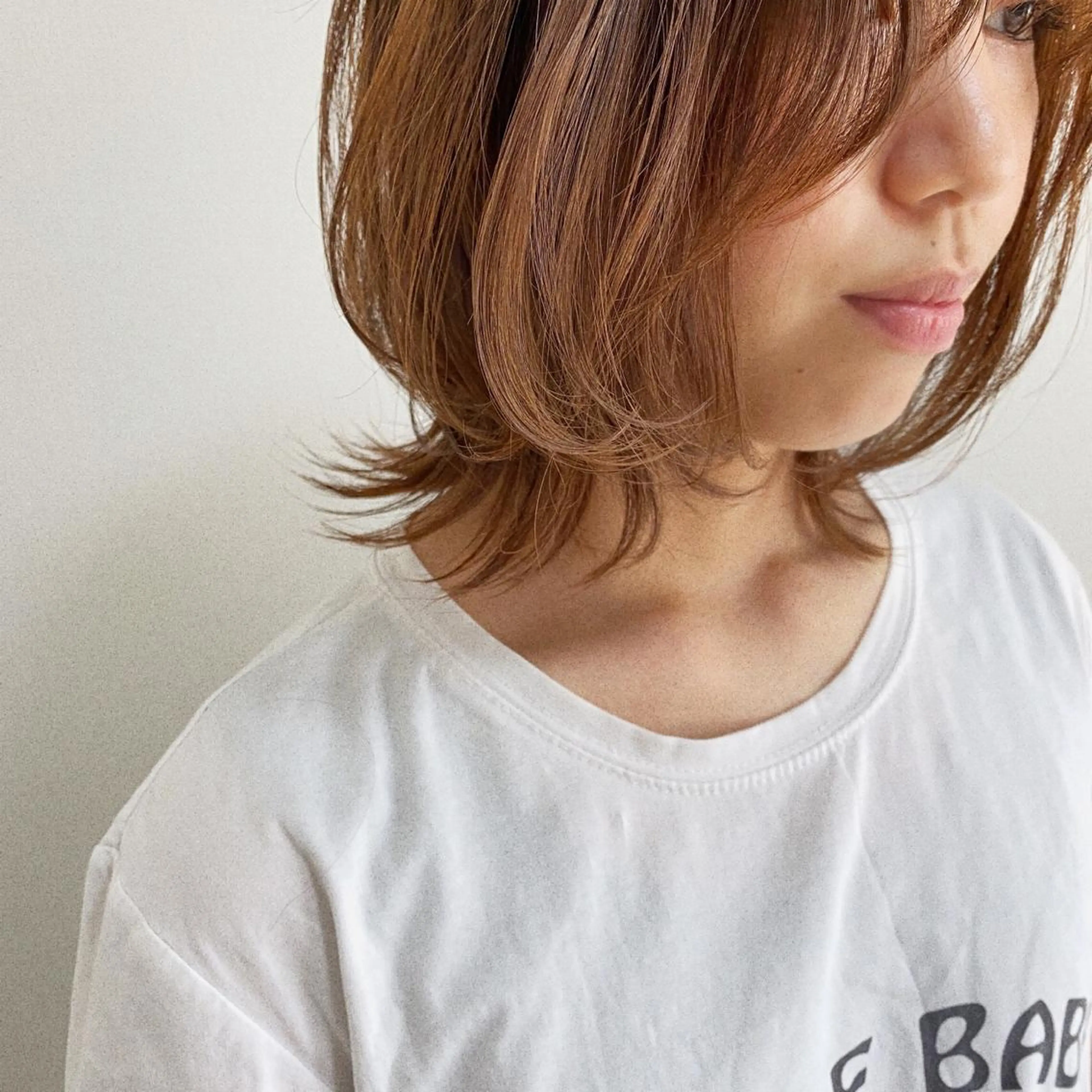 ミディアム ウルフカット レイヤーカット 🇰🇷SAYAのヘアスタイル