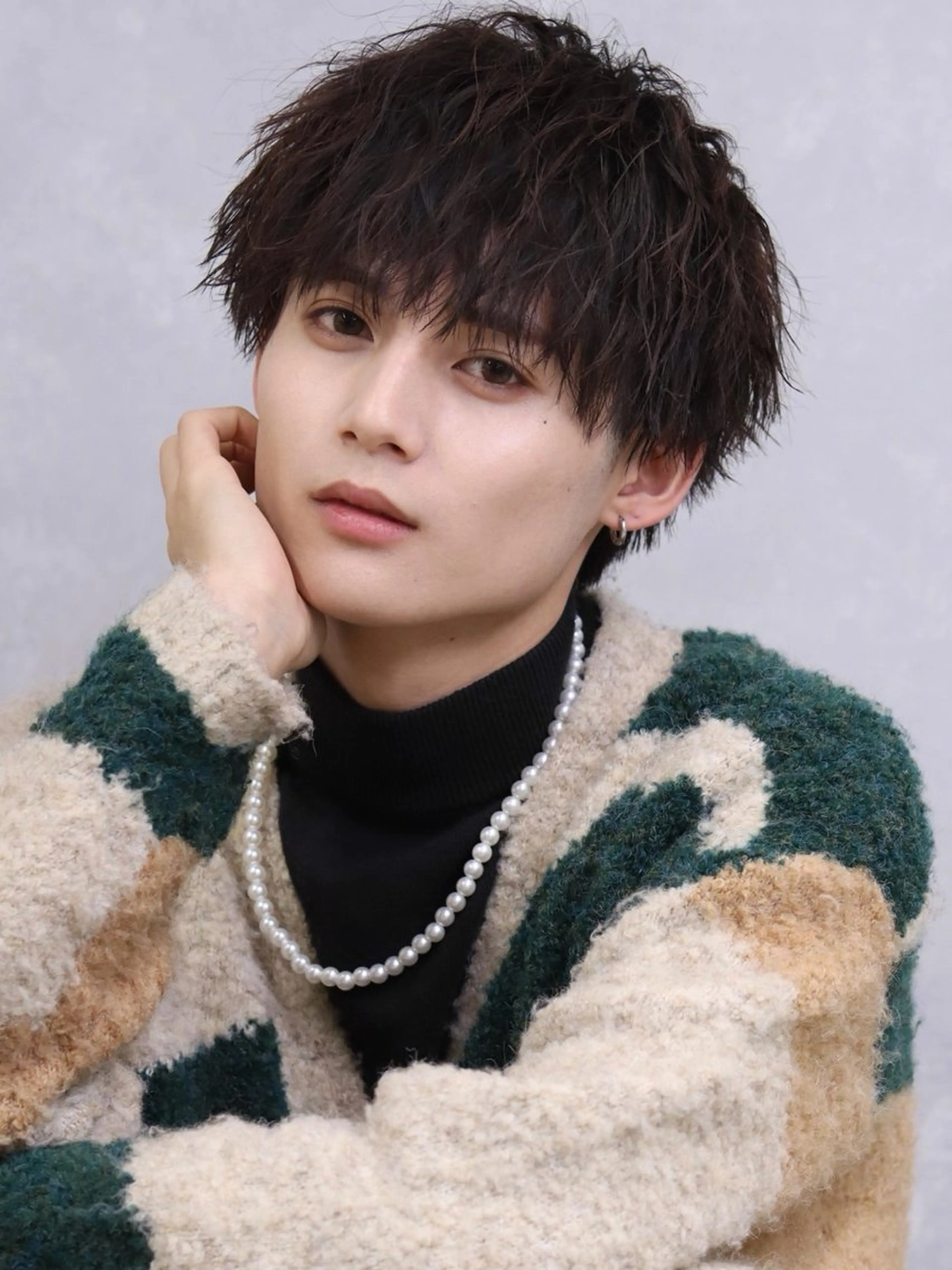 【人気NO.1🎖️ 初回限定】メンズカット+ツイストスパイラルパーマ+艶トリートメント+眉カット［ツイストスパイラル］の写真