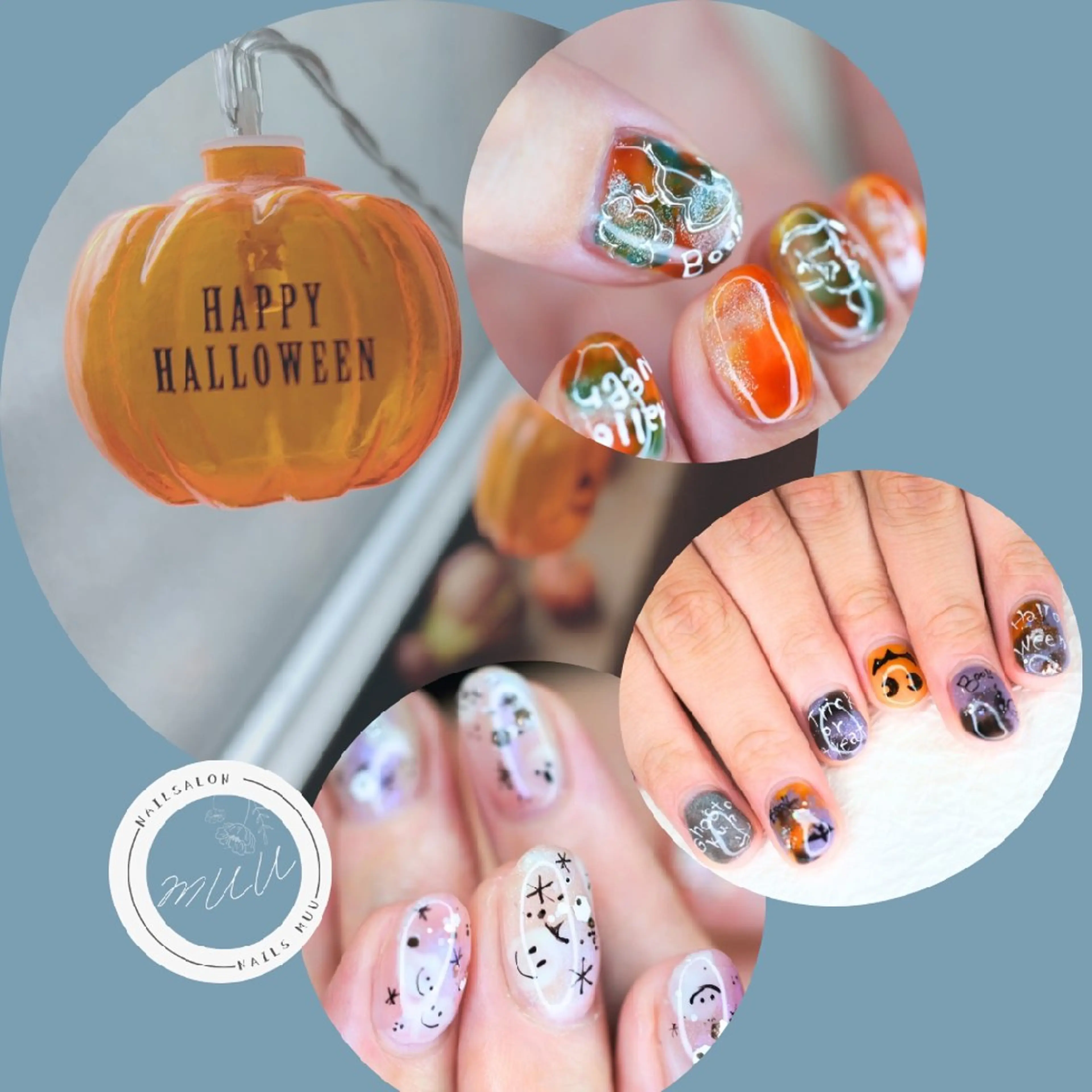ネイル ハロウィン nails muu まゆのネイルデザイン