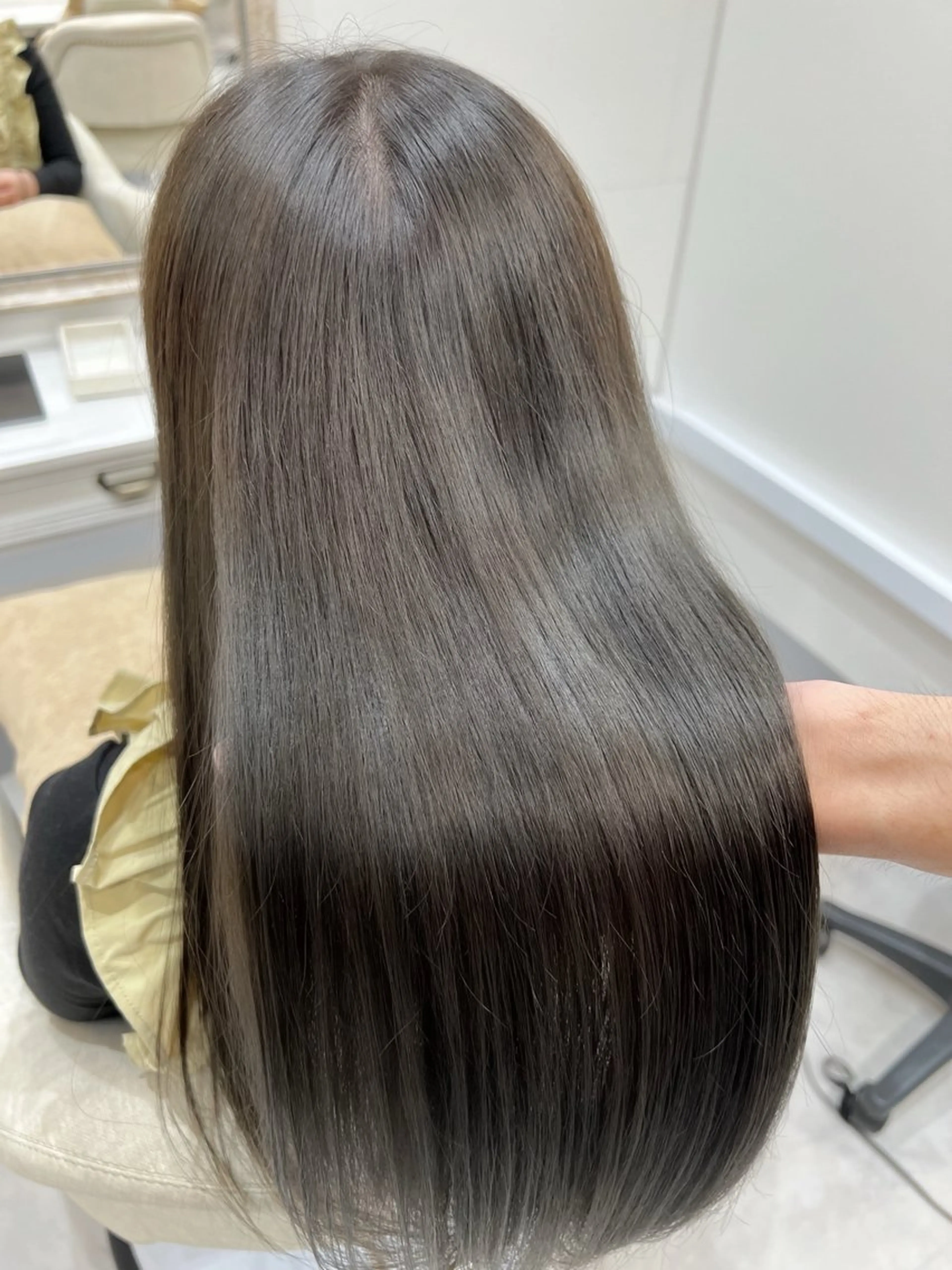 ロング カラー 縮毛矯正 トリートメント 縮毛矯正×艶カラー /中村勇太のヘアスタイル