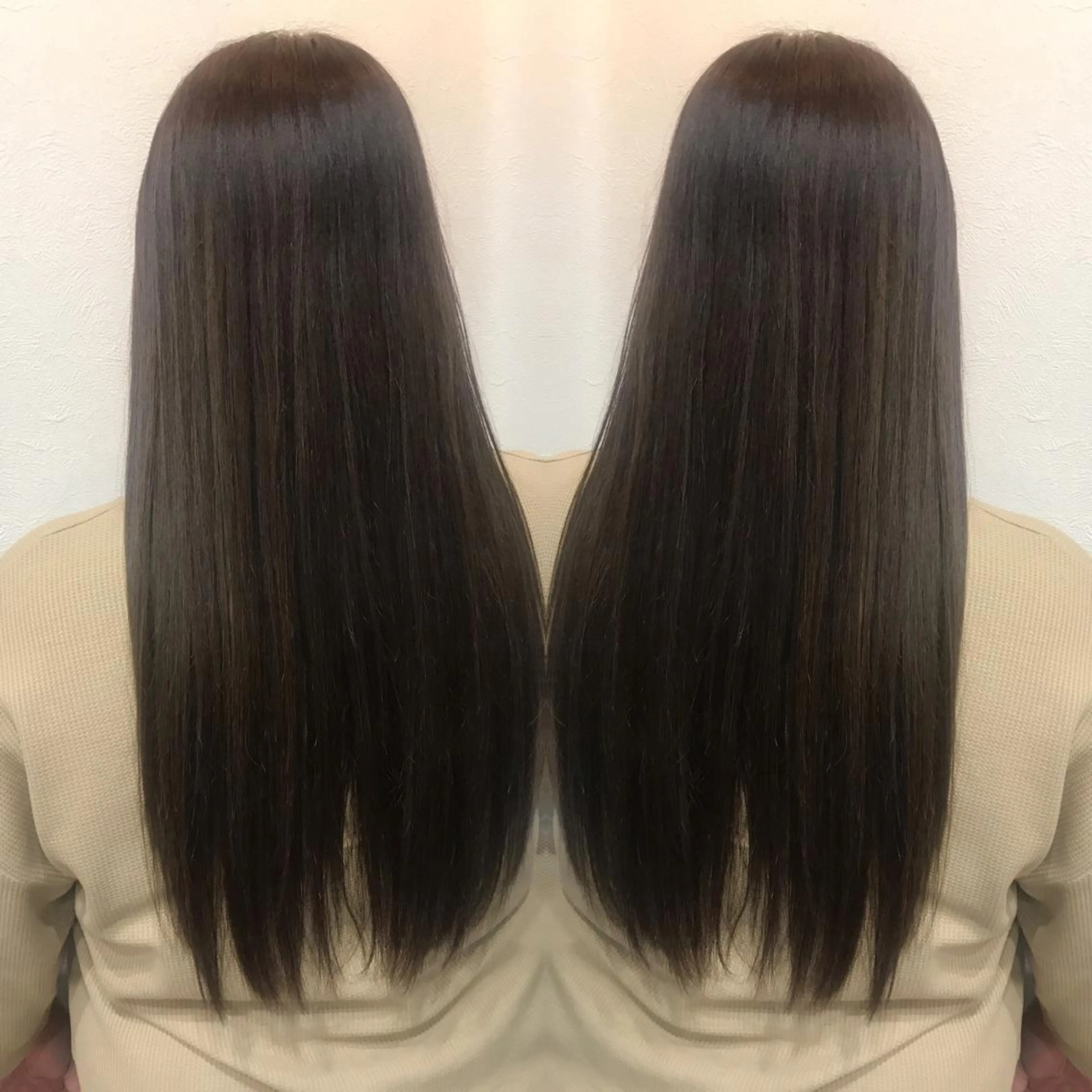 ロング カラー フォギーグレージュ グレージュ ヘアカラー 柴田 祐輔のヘアスタイル