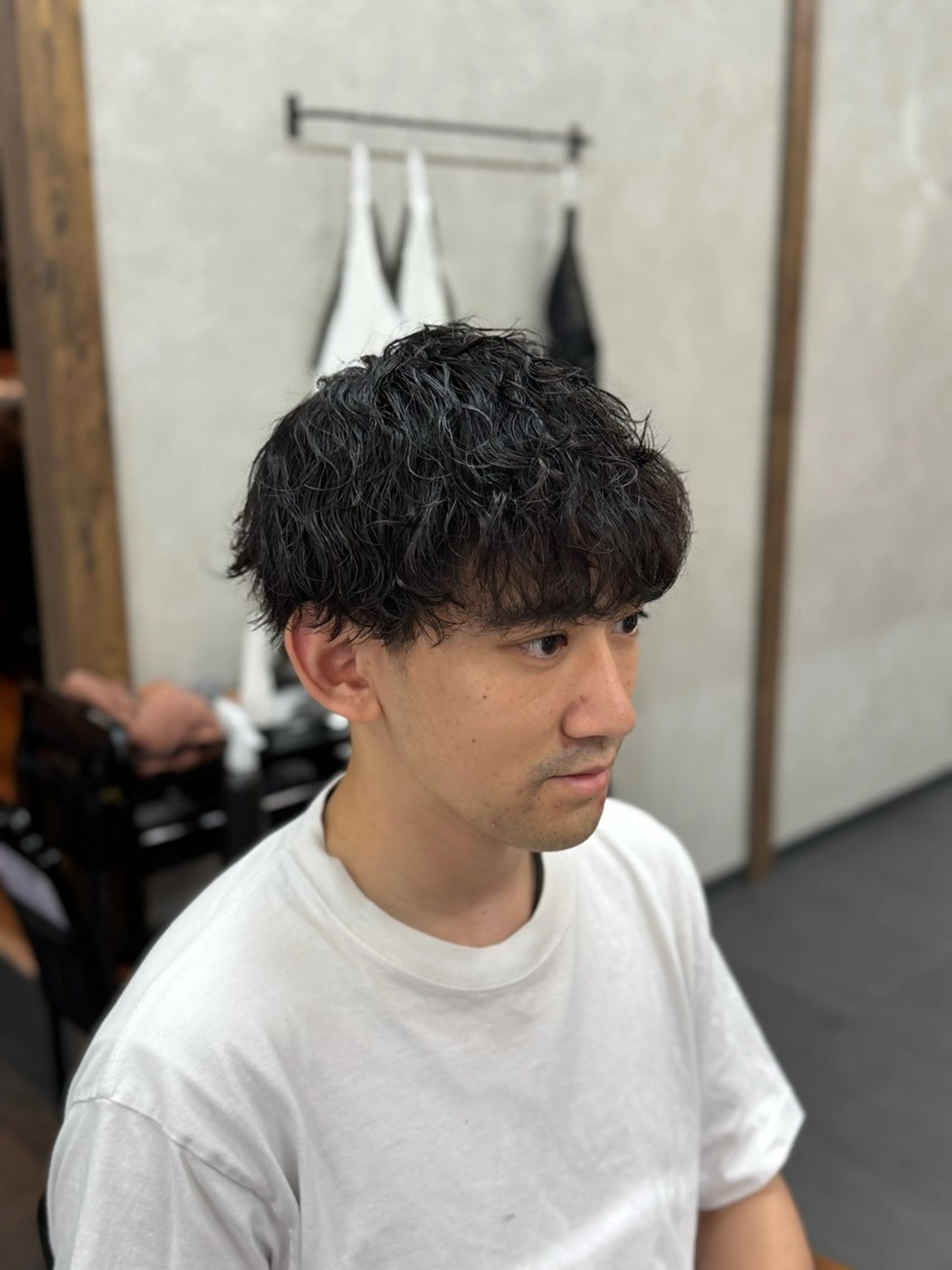 ショート パーマ メンズ カット パーマ 増山 諒 【メンズ専門美容師】のヘアスタイル