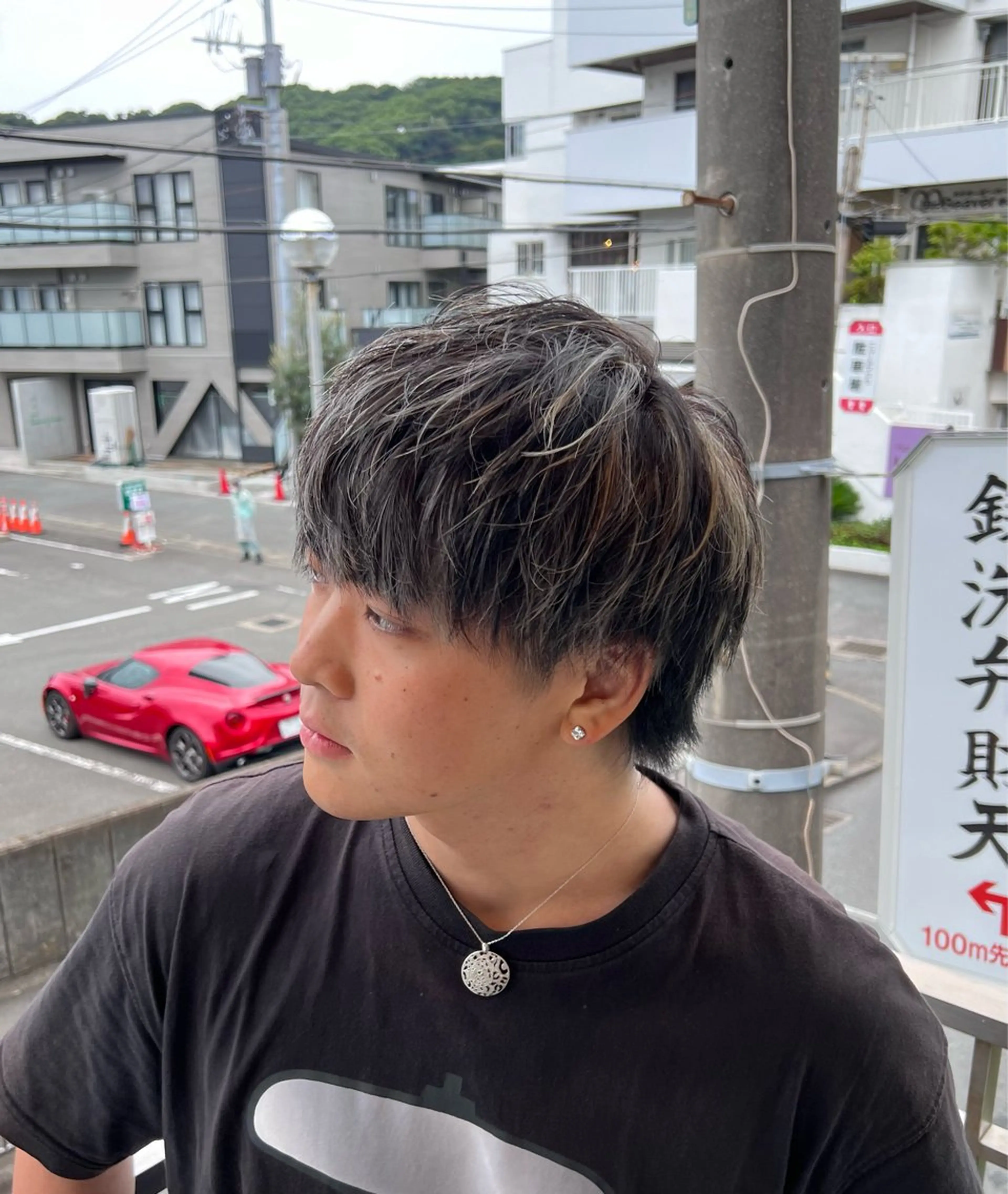 カラー メンズ メンズハイライト ハイライトカラー カット ヘアカラー メンズカット/メン ズパーマ/鎌倉/ユウのヘアスタイル