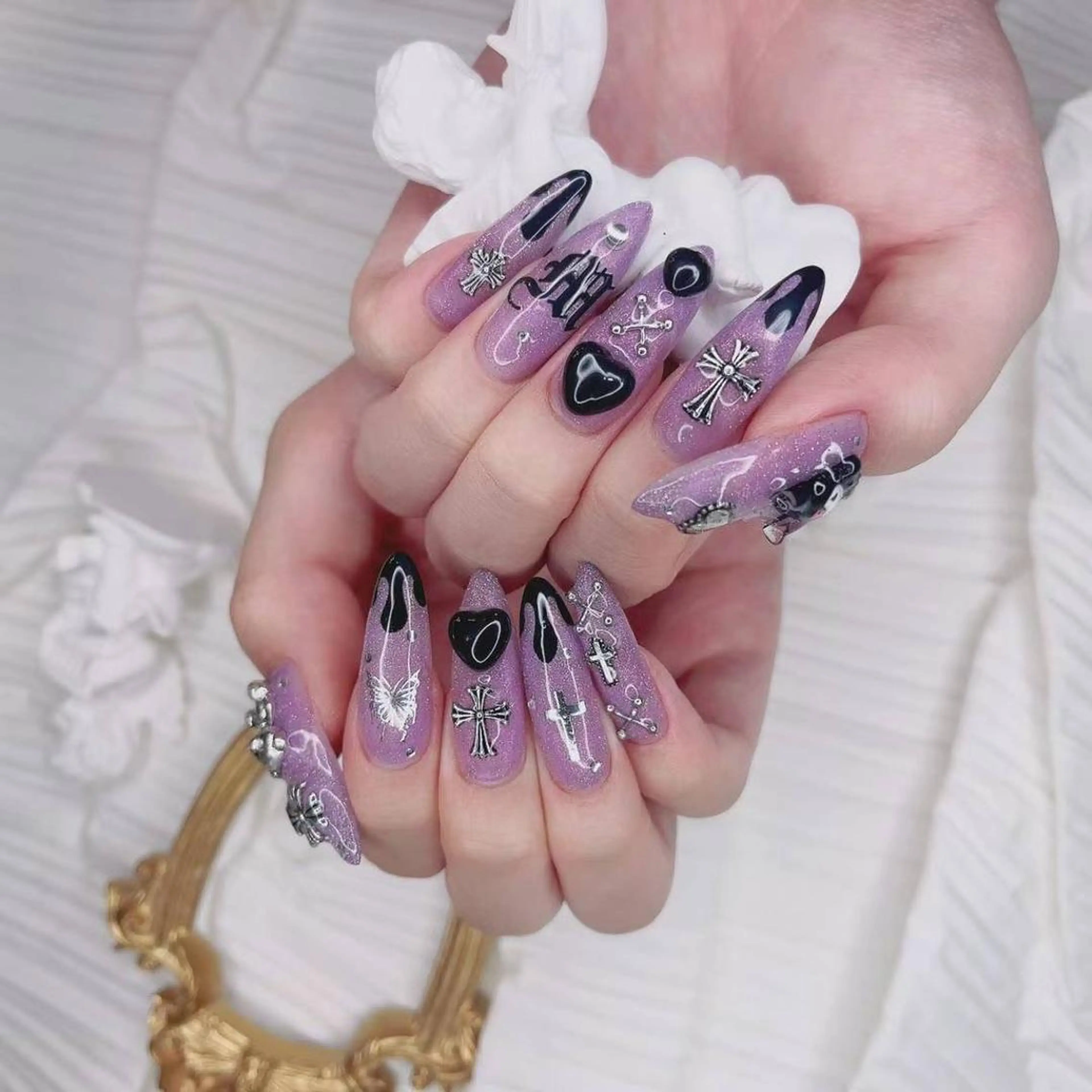 ネイル マグネットネイル ニュアンスネイル Babarla Nailのネイルデザイン