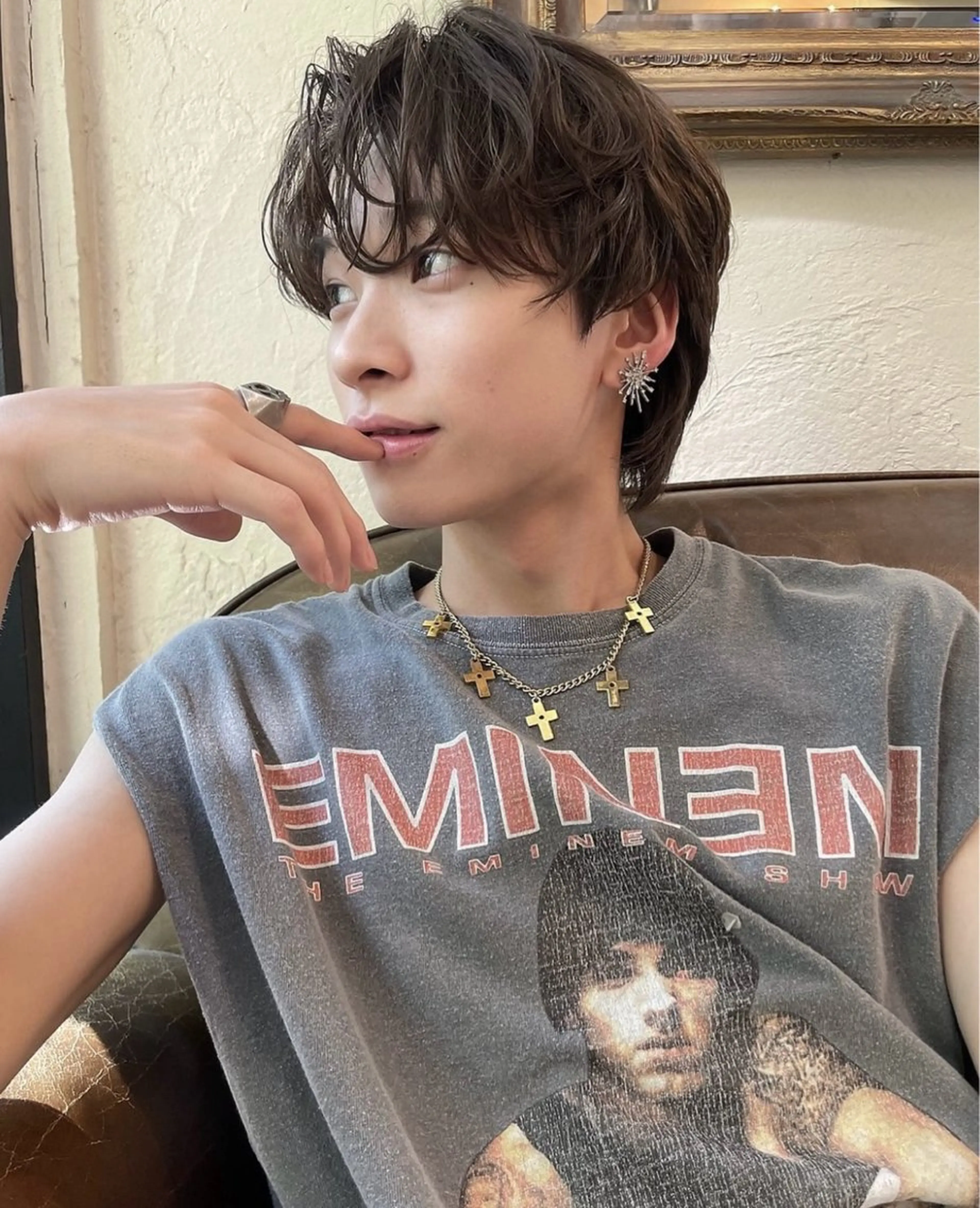 パーマ 明津 桜空のヘアスタイル