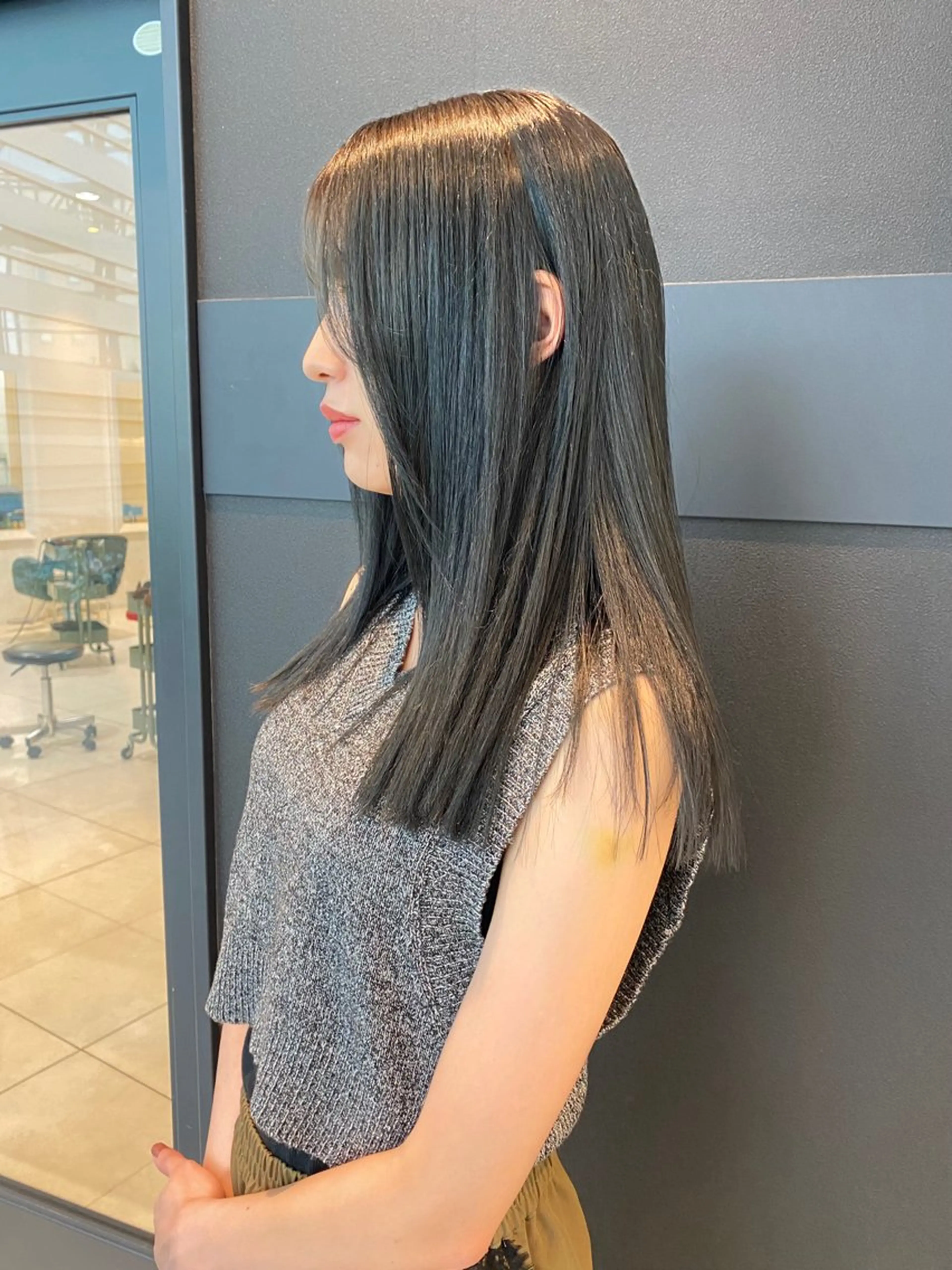 ロング カラー ブリーチ 縮毛矯正 カット ヘアカラー 縮毛矯正 トリートメント mai / linoah˚✧のヘアスタイル