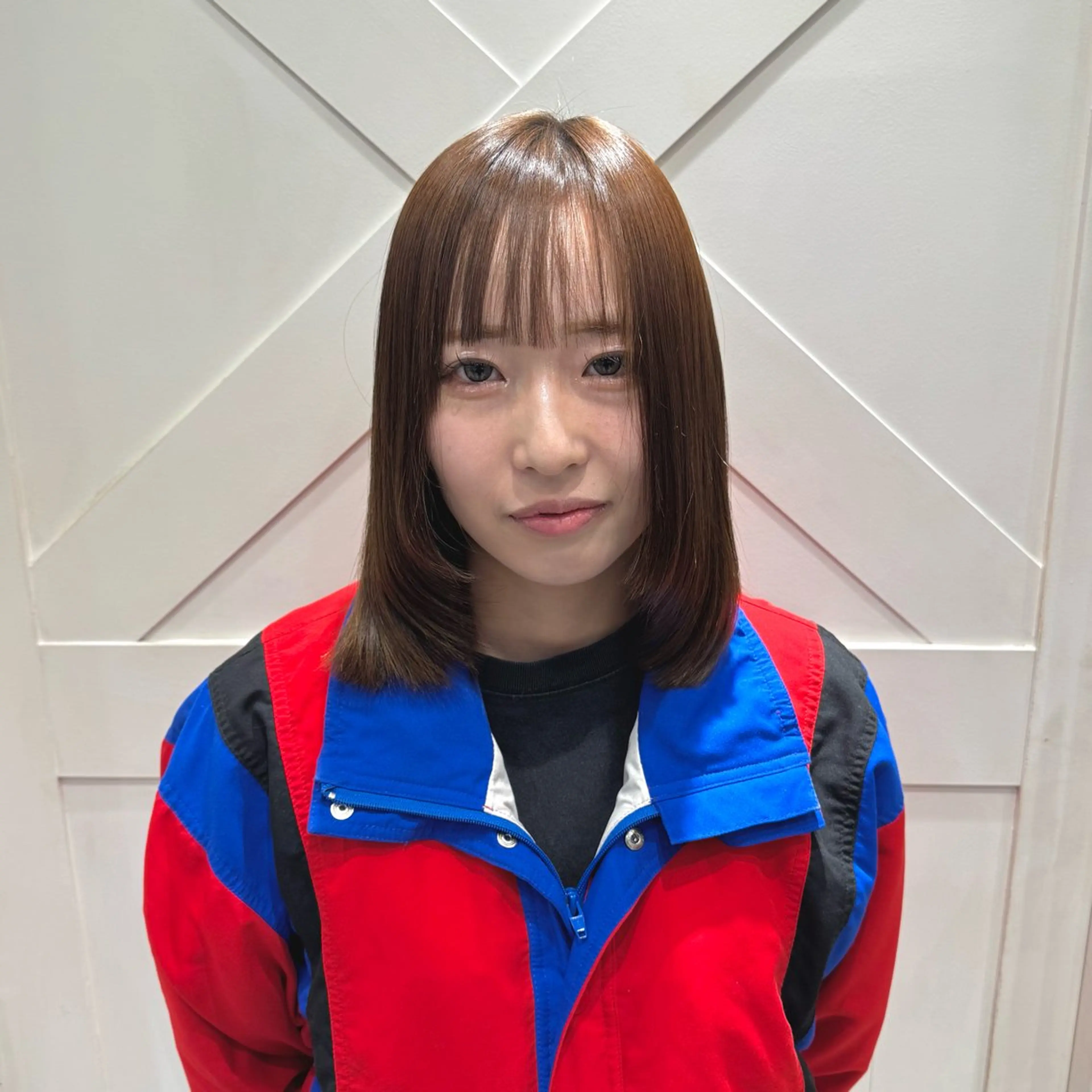 ミディアム カラー 横浜|韓国レイヤー| 暖色カラー|まなとのヘアスタイル