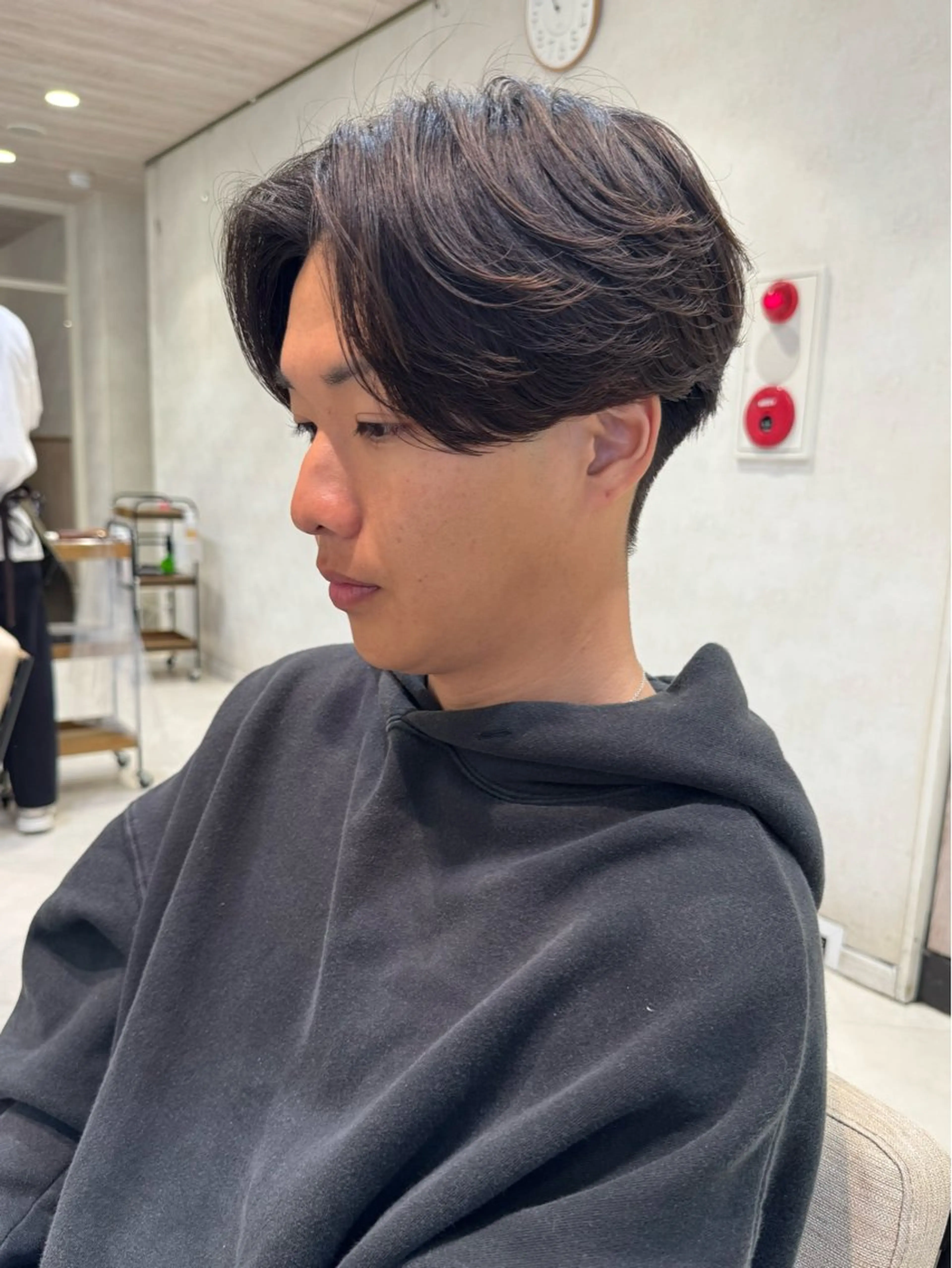 ショート パーマ メンズ カット パーマ フェザー/ニュアンス パーマ/ryutoのヘアスタイル