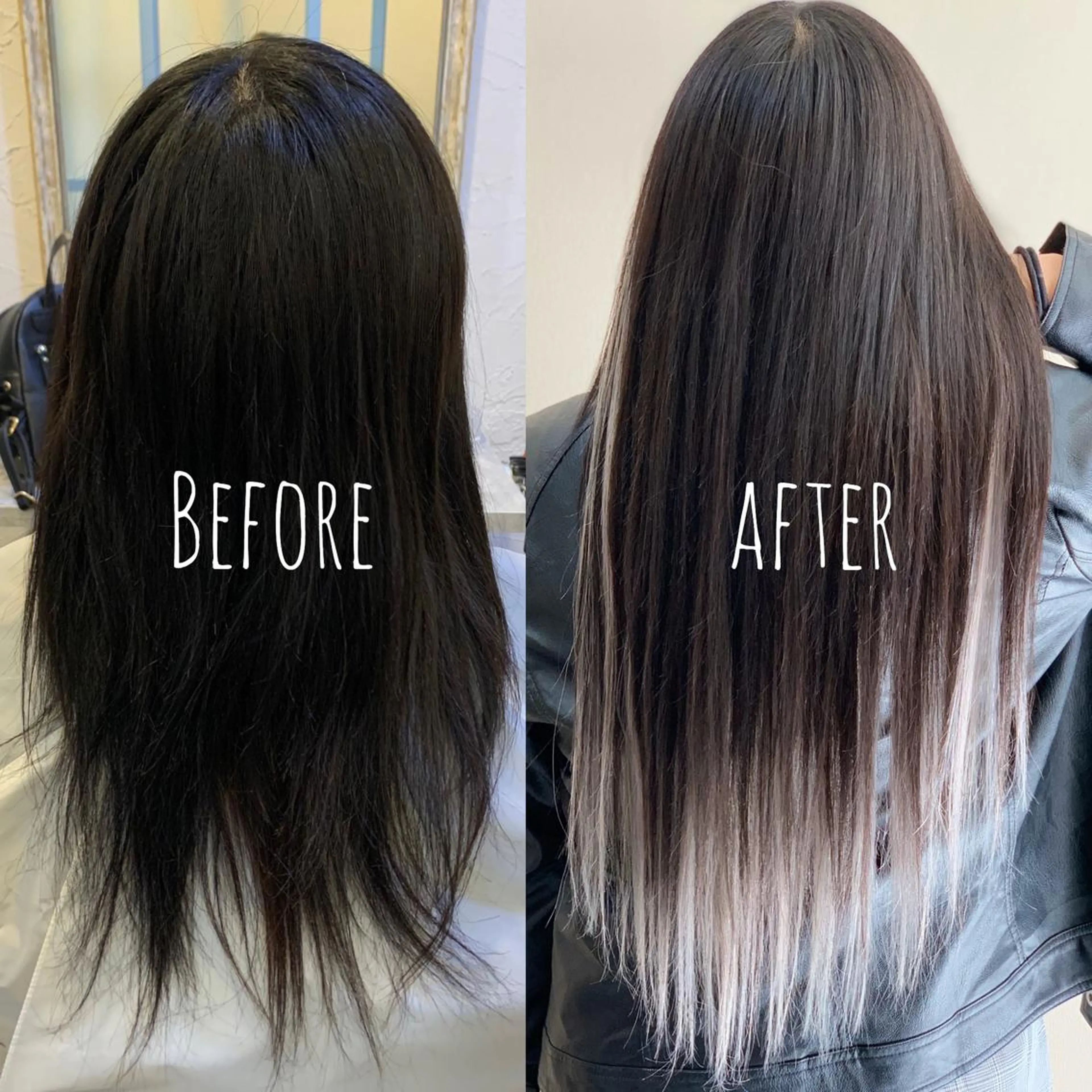 ロング シールエクステ エクステ カット エクステ ❤️MASAKO❤️ 🌸🩷エクステ🩷のヘアスタイル