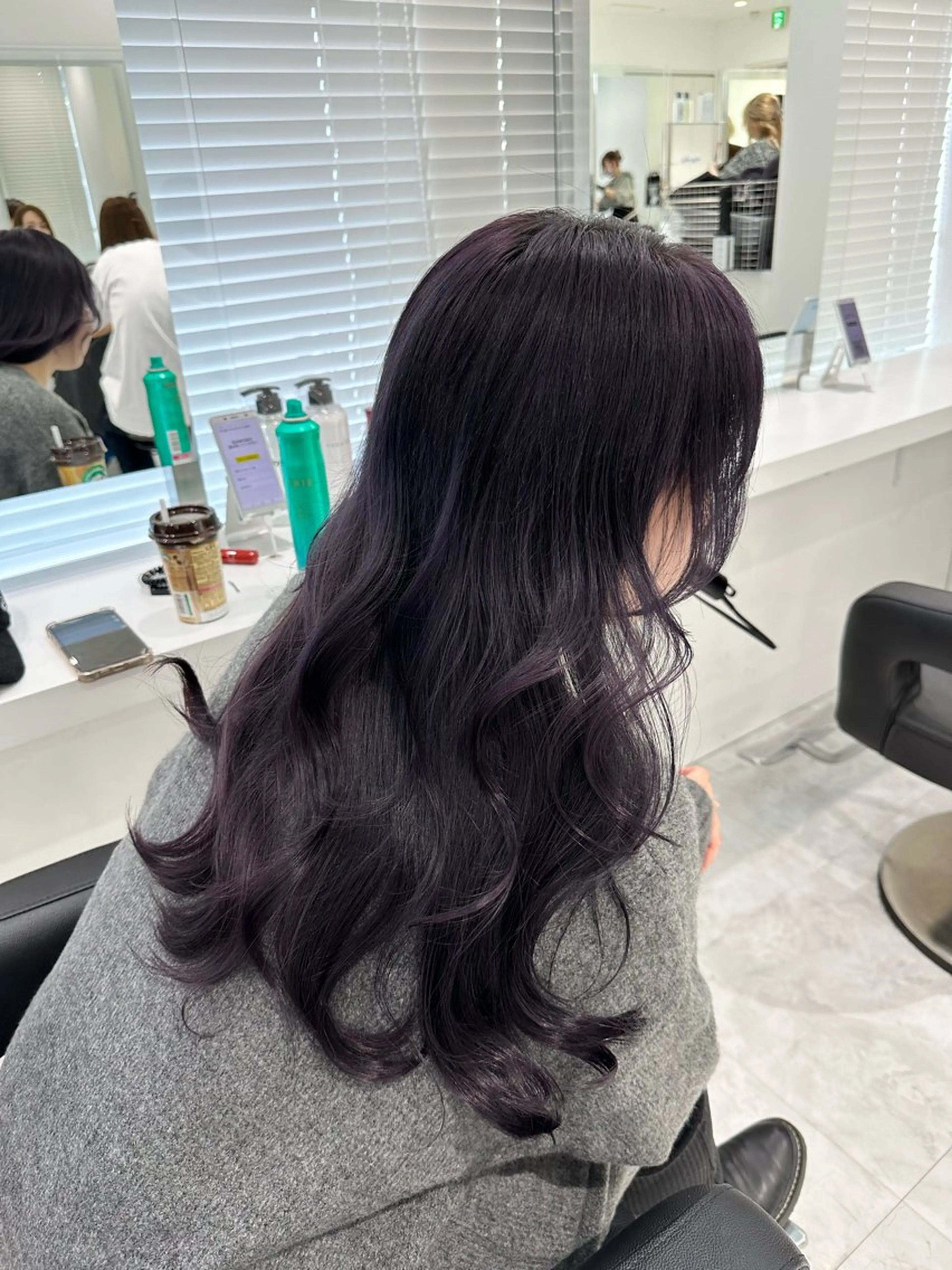 ロング カラー ヘアカラー トリートメント ヘッドスパ ヘアセット ♡上品韓国髪♡ブラ ウン/SAYATOのヘアスタイル