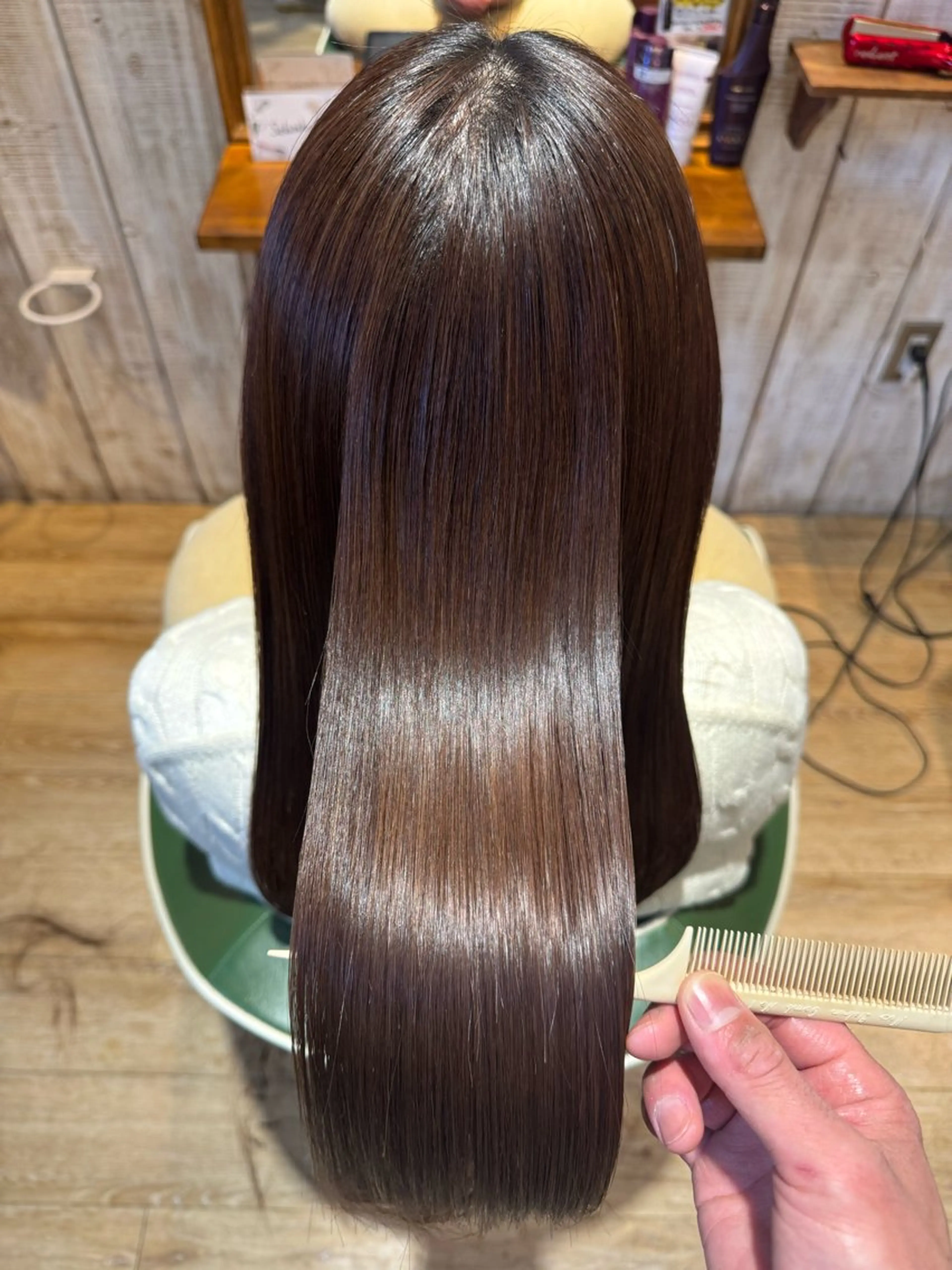 ロング カット 縮毛矯正 トリートメント 艶美髪マスター 店長✂︎YUKKEのヘアスタイル