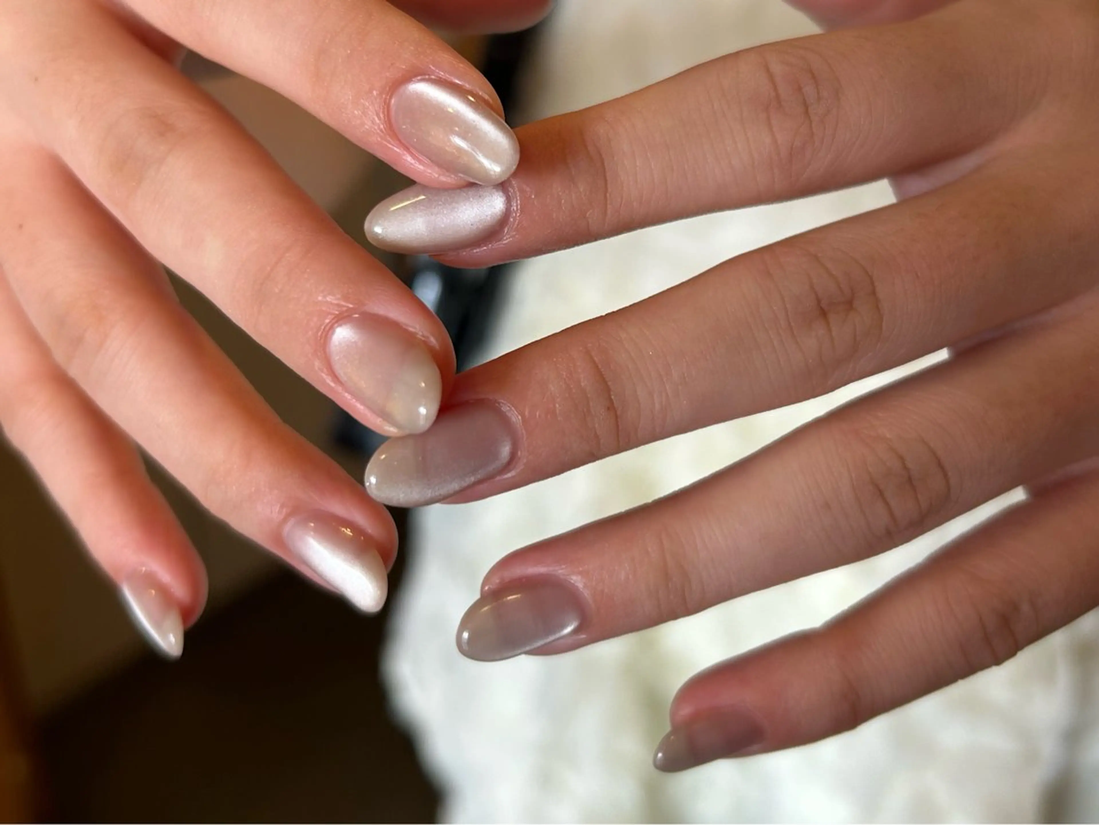 ネイル マグネットネイル マグネットワンカラー ワンカラーネイル シンプルネイル 木戸 有佐のネイルデザイン